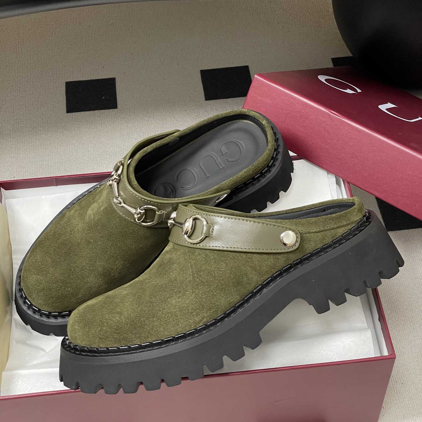 Gucci Women's Mule With Horsebit - DopestKickz