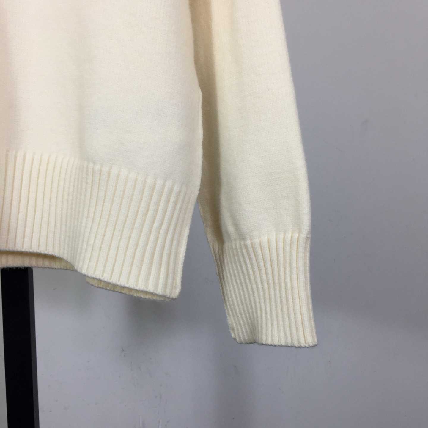 AMI Paris Ami De Coeur Wool Polo Shirt - DopestKickz