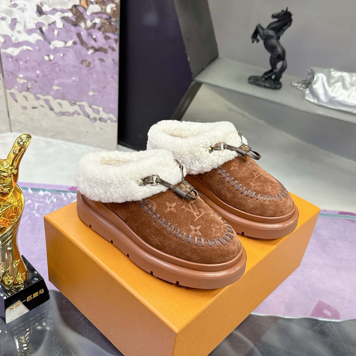 Louis Vuitton Cortina Closed Mule   1AITIN - DopestKickz