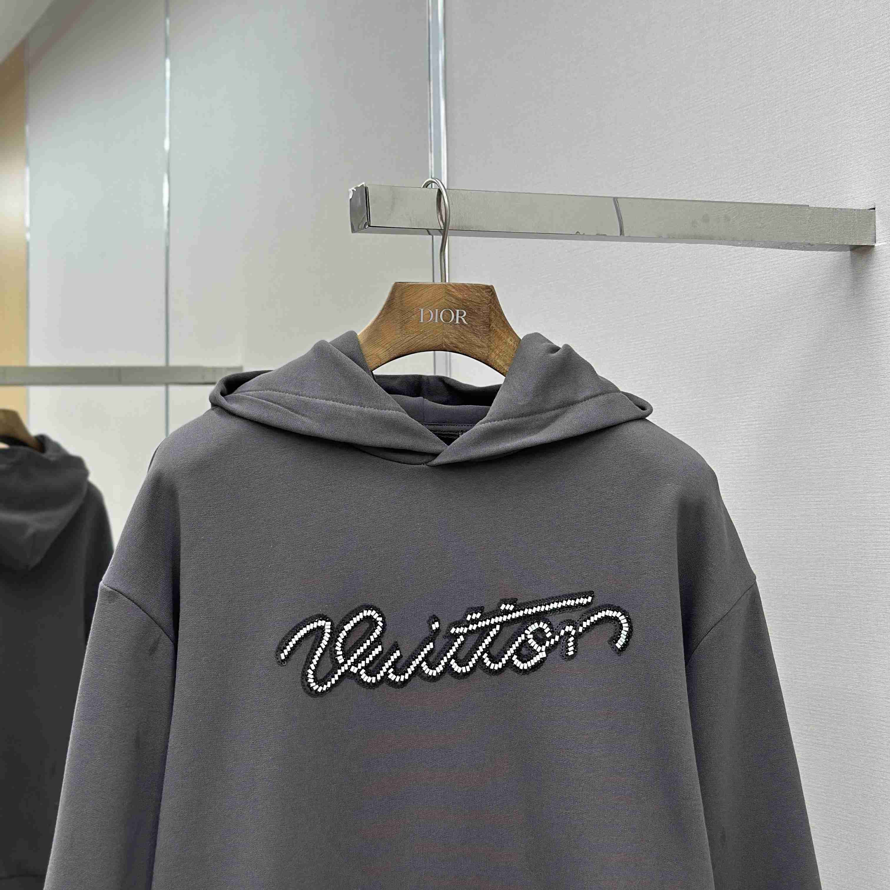 Louis Vuitton Embellished Signature Hoodie   1AJCFS - DopestKickz