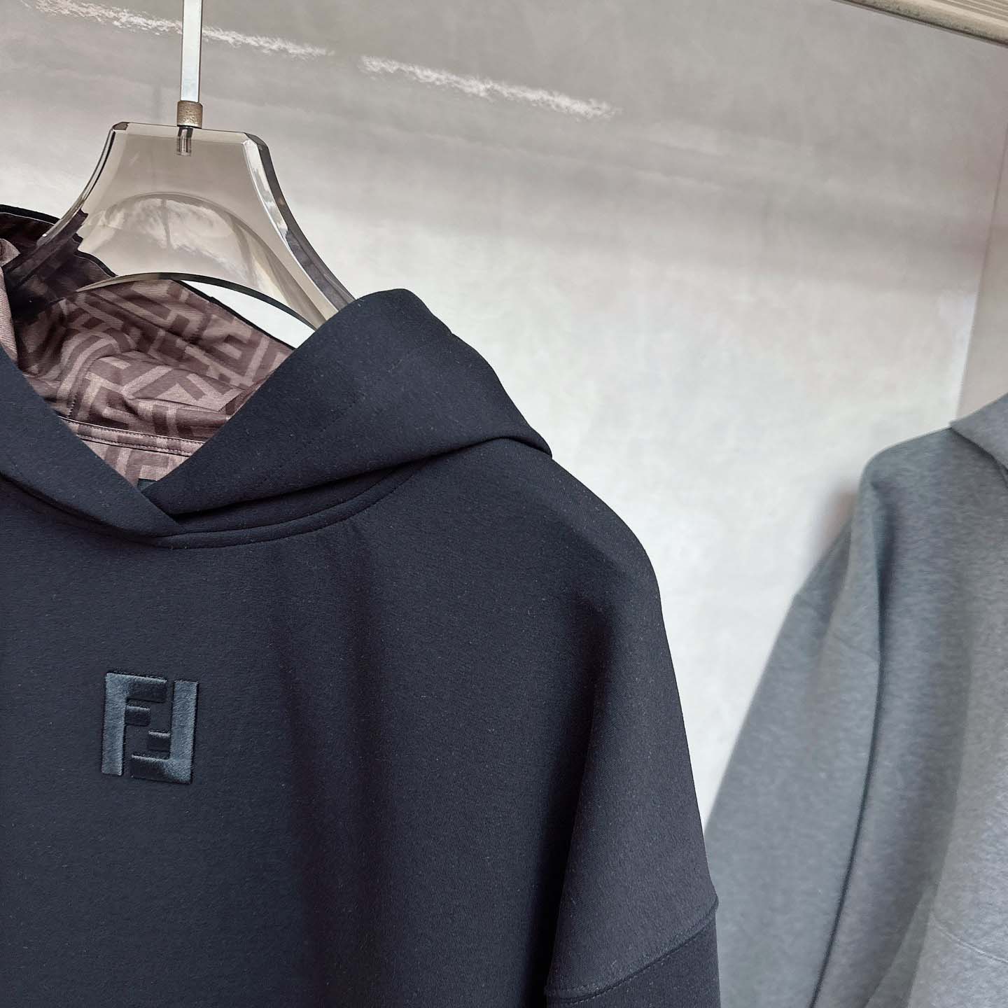 Fendi Black Cotton Sweatshirt - DopestKickz