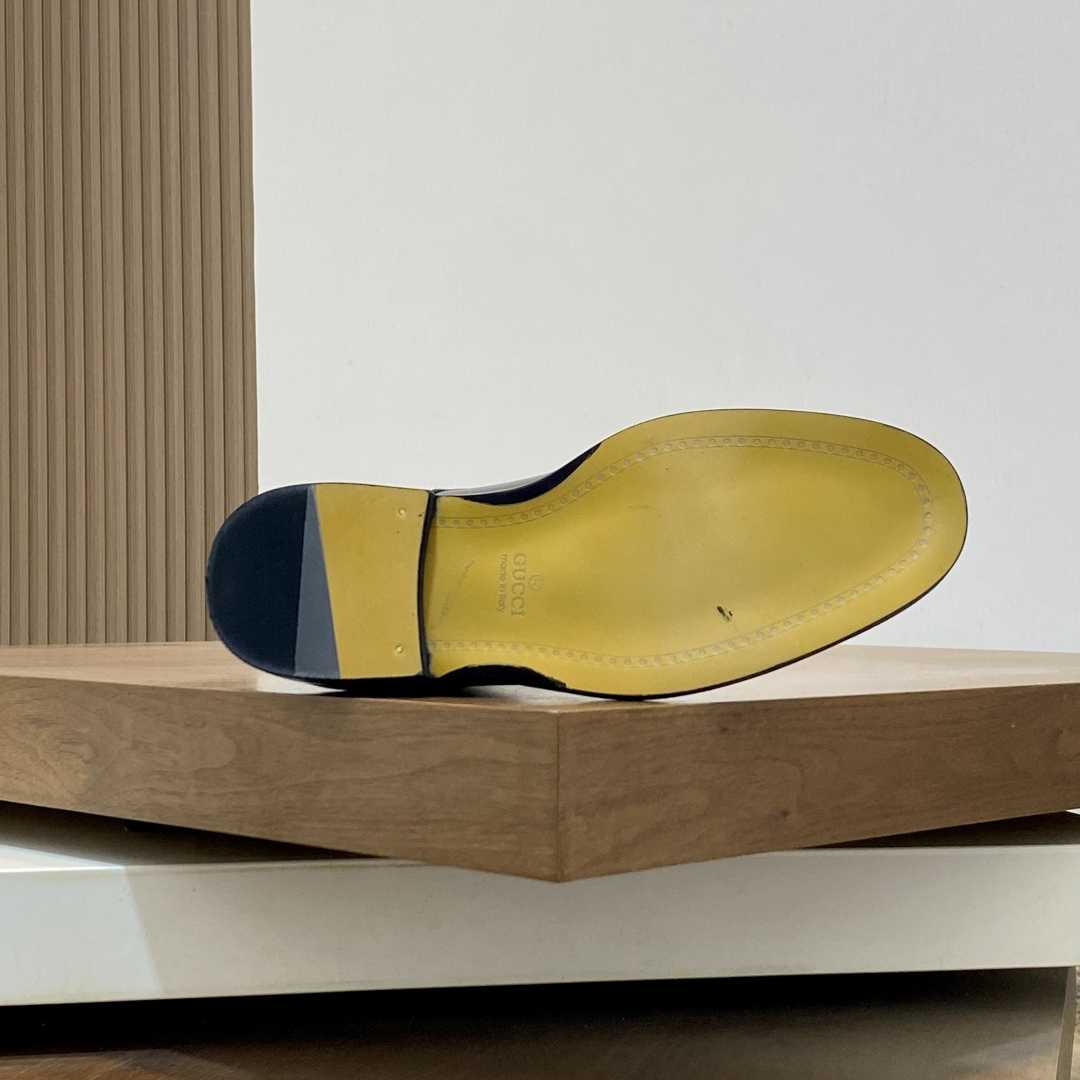 Gucci Men's Leather Lace-Up Boots - DopestKickz