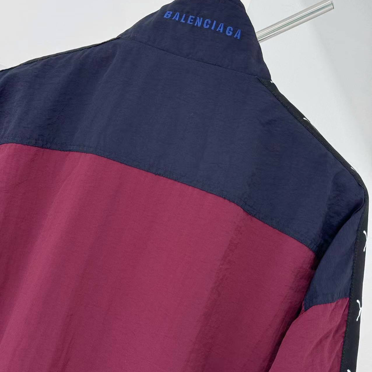 Balenciaga I PUMA Tracksuit Jacket in burgundy - DopestKickz