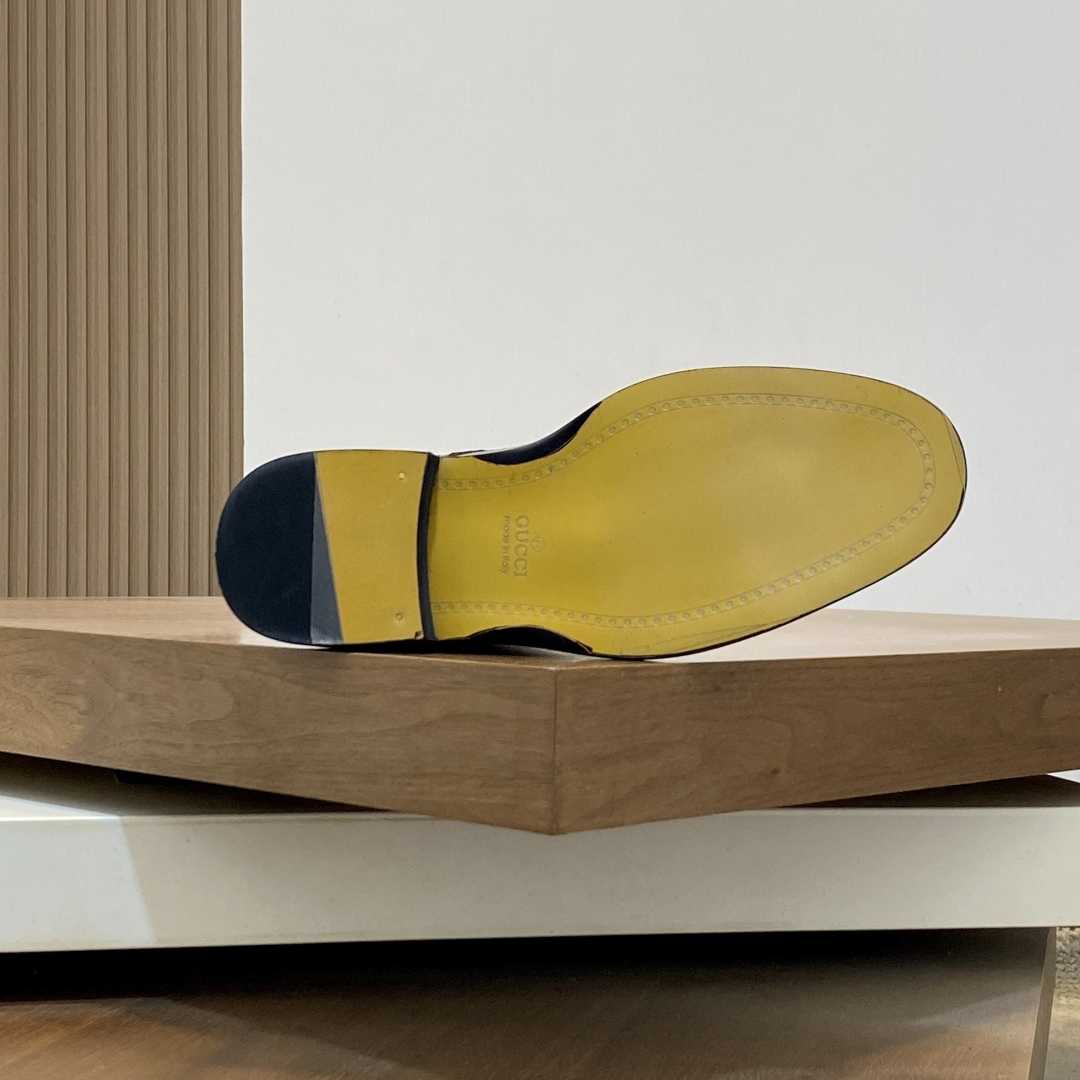 Gucci Men's Leather Lace-Up Boots - DopestKickz