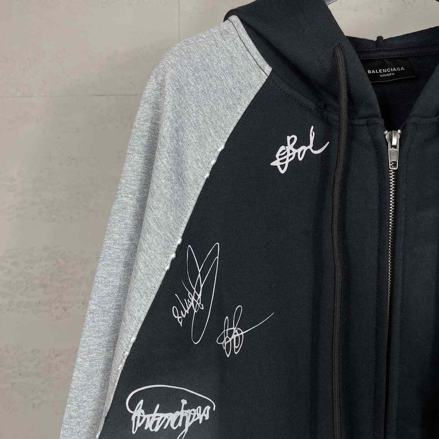 Balenciaga Banana Raglan Oversized Zip-Up Hoodie  - DopestKickz