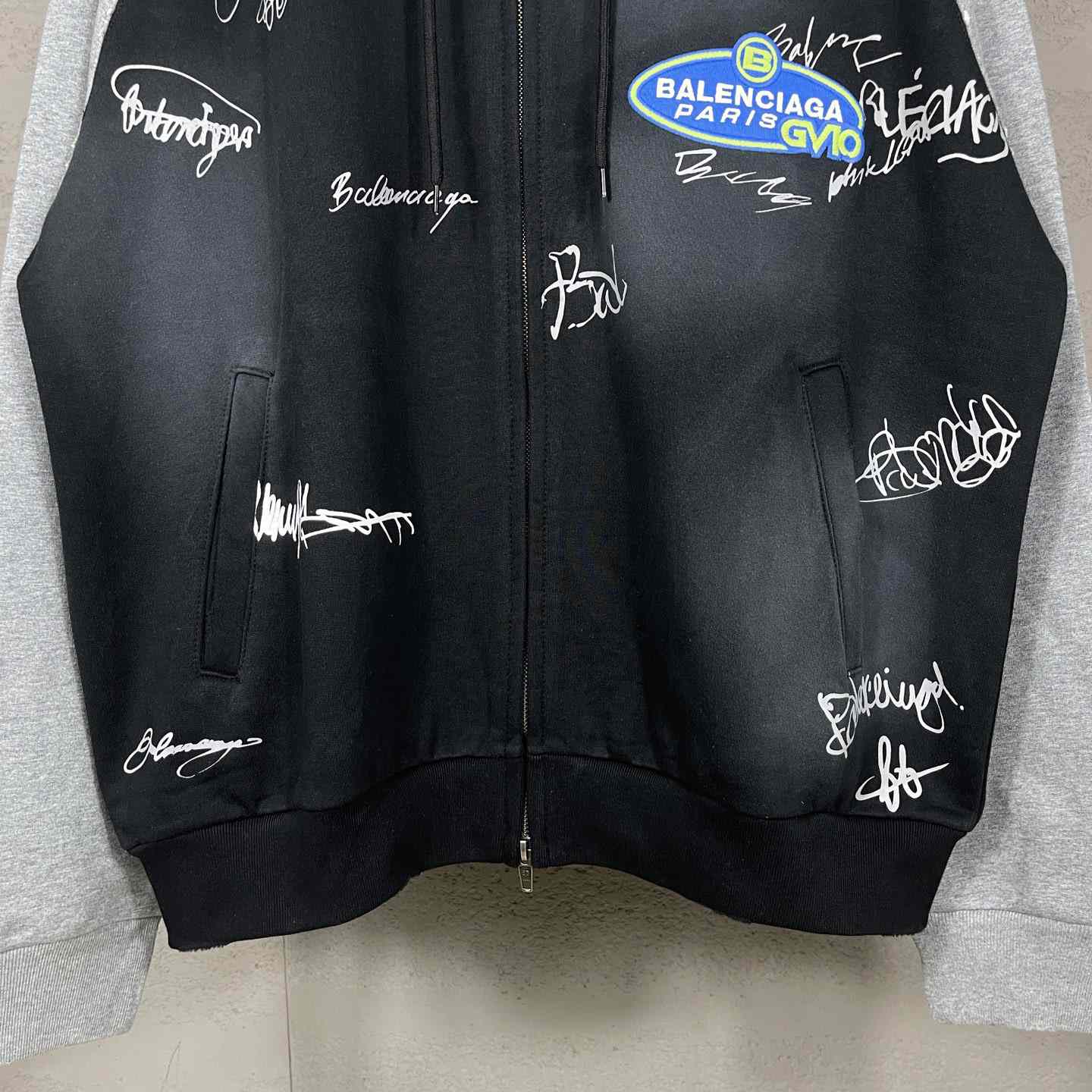 Balenciaga Banana Raglan Oversized Zip-Up Hoodie  - DopestKickz