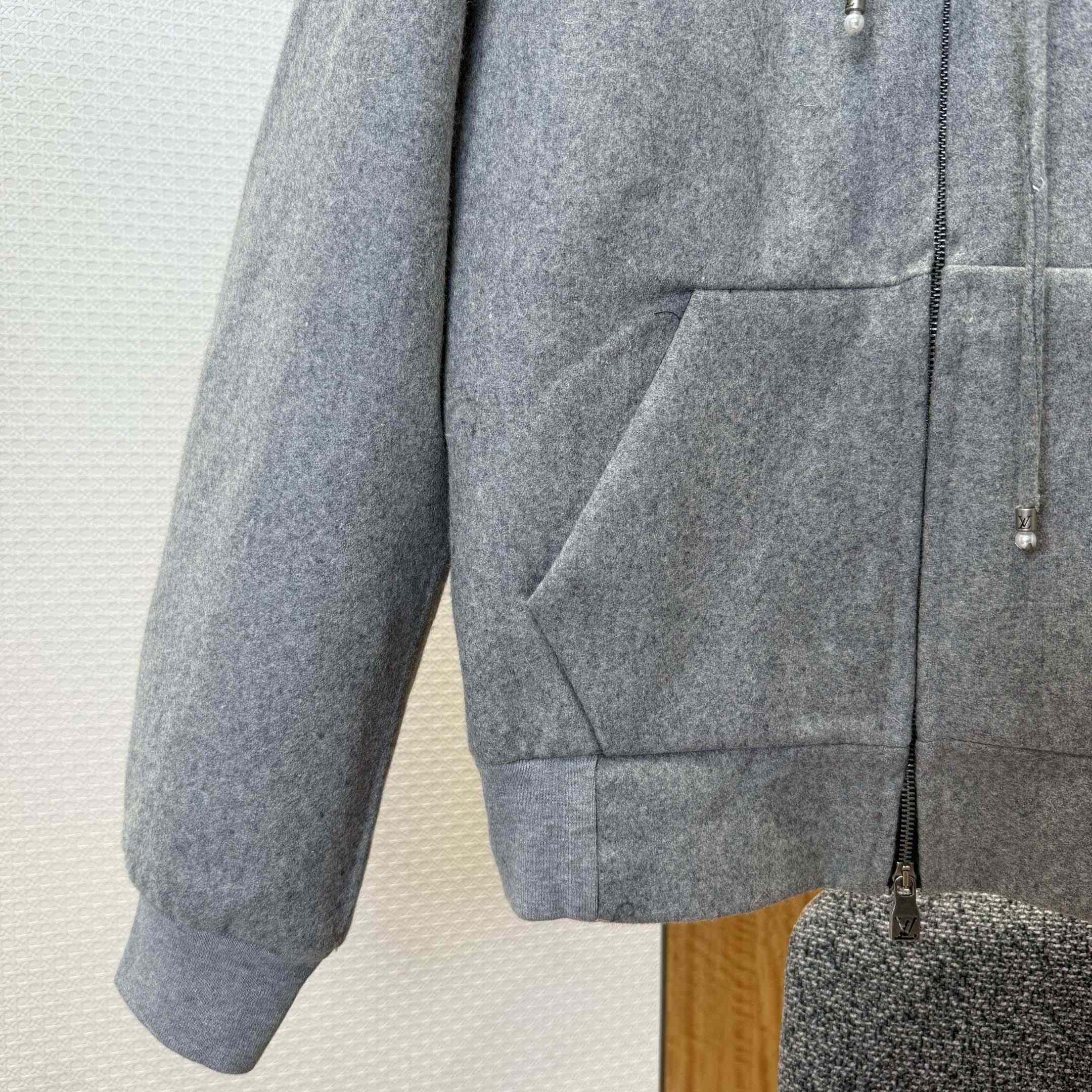 Louis Vuitton Tailored Technical Wool Hooded Blouson   1AFYBQ - DopestKickz