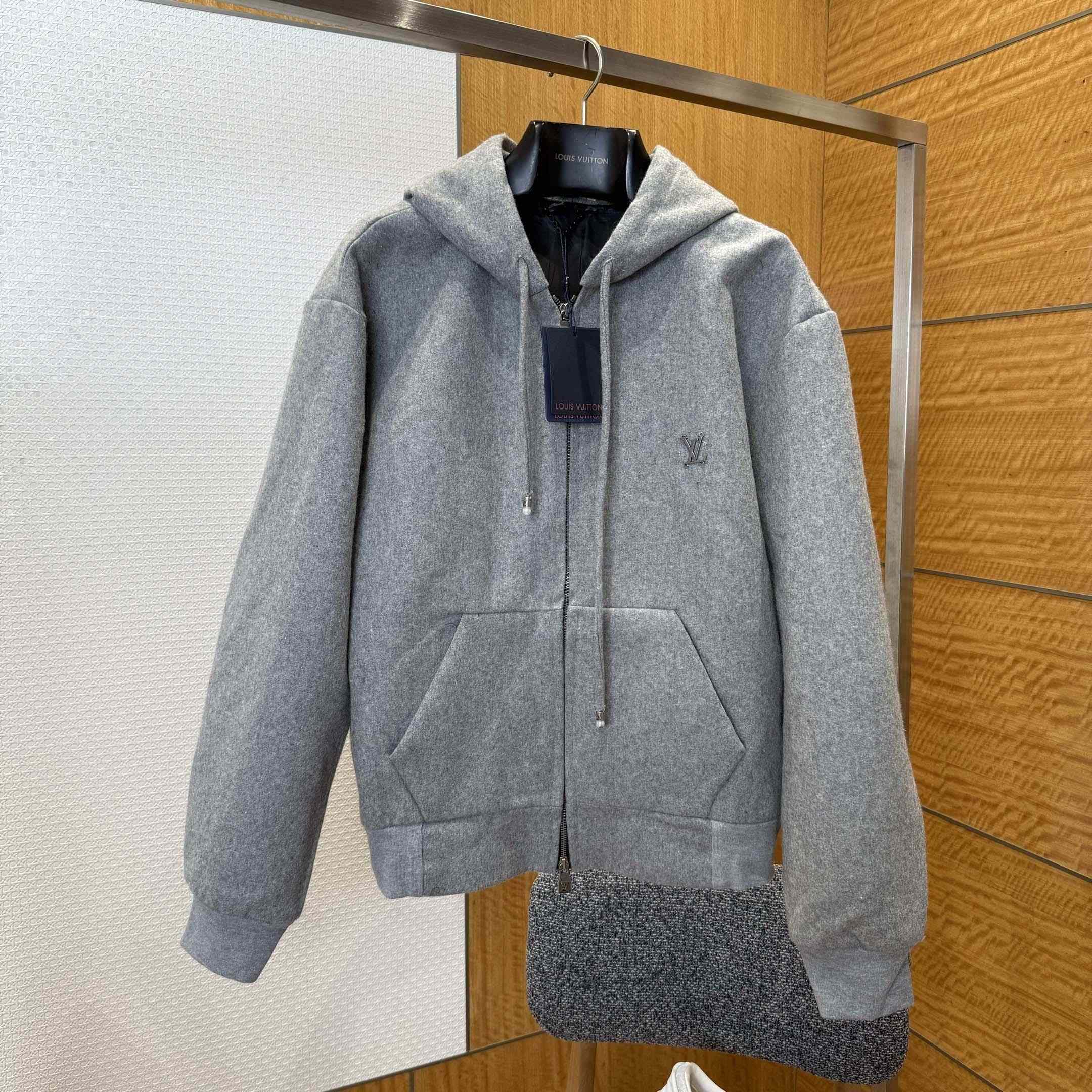 Louis Vuitton Tailored Technical Wool Hooded Blouson   1AFYBQ - DopestKickz