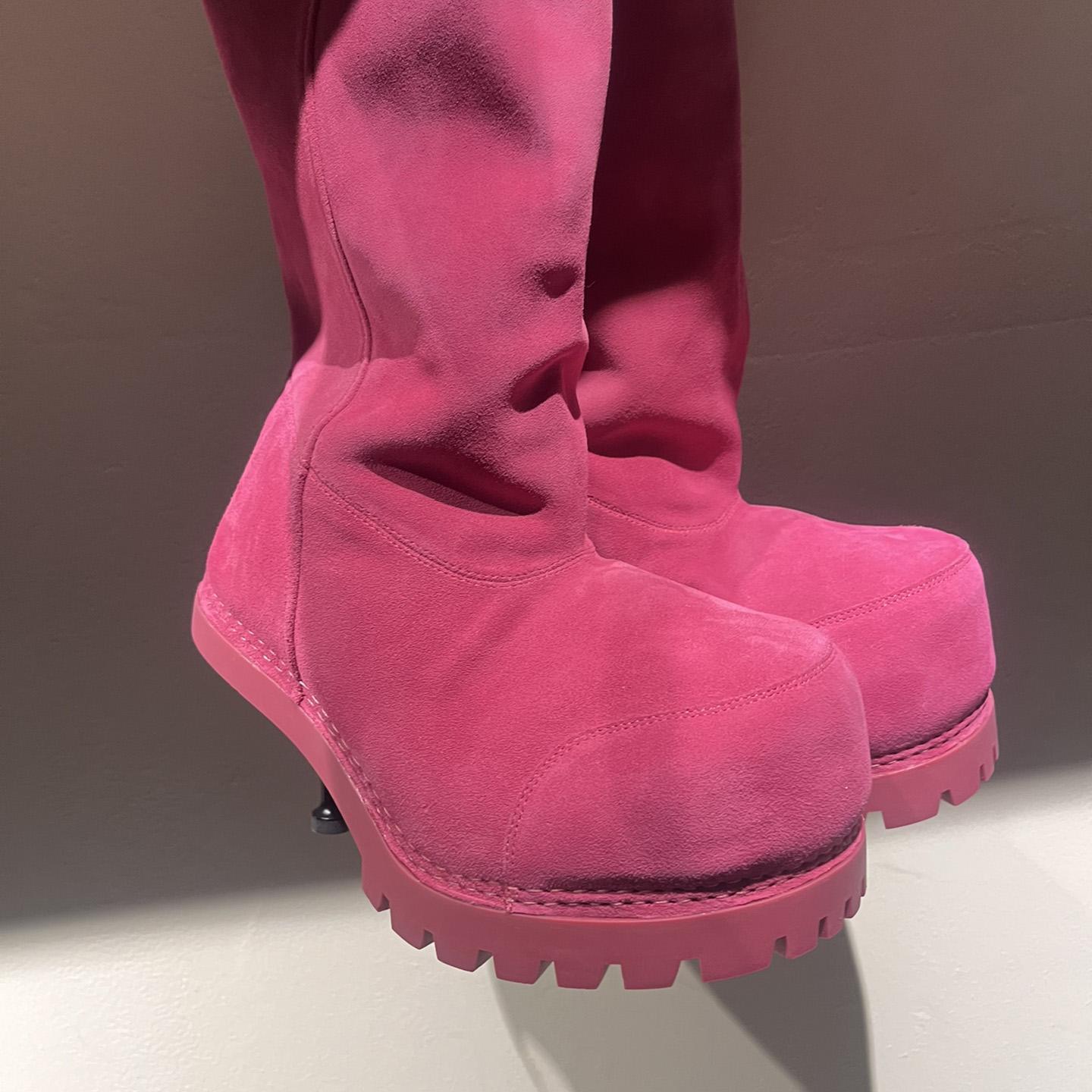 Balenciaga Alaska Fur High Boots - DopestKickz