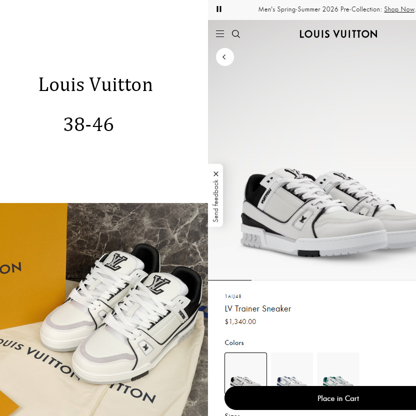 Louis Vuitton LV Trainer Sneaker   1AIJ48 - DopestKickz