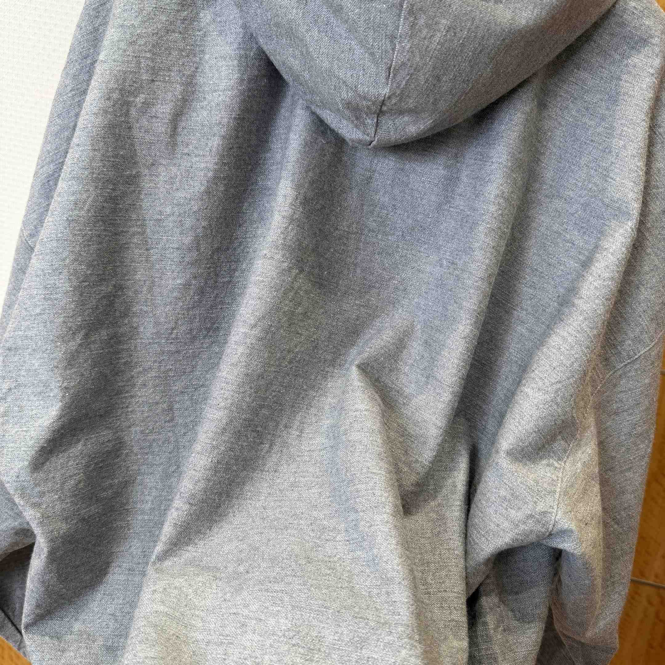 Balenciaga Men's Trompe L'œil Hoodie in Heather Grey - DopestKickz