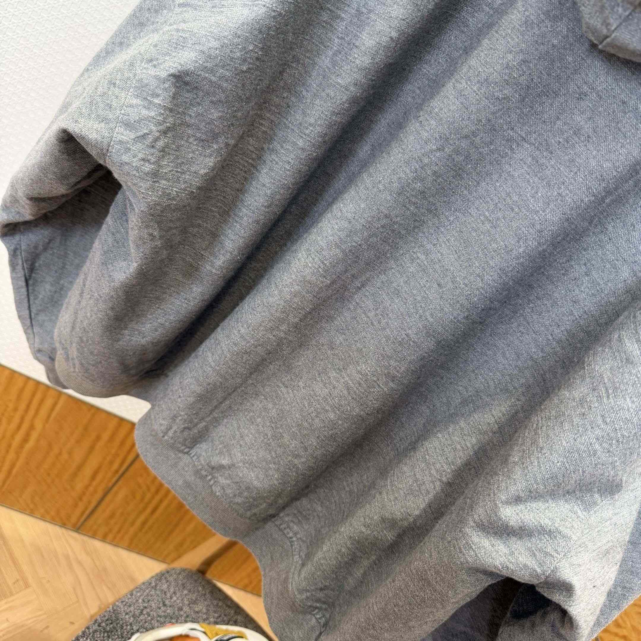 Balenciaga Men's Trompe L'œil Hoodie in Heather Grey - DopestKickz