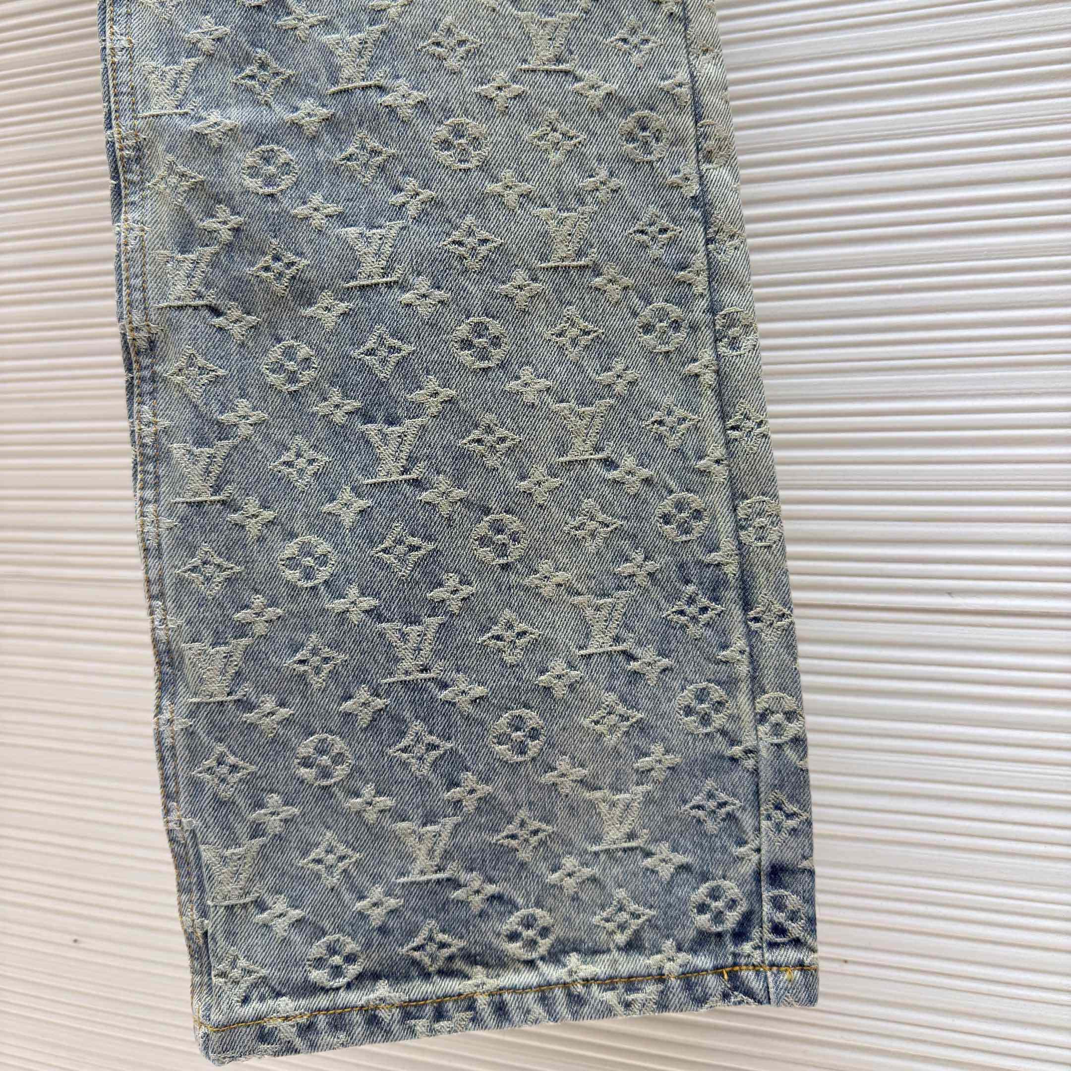 Louis Vuitton Baggy Denim Pants - DopestKickz