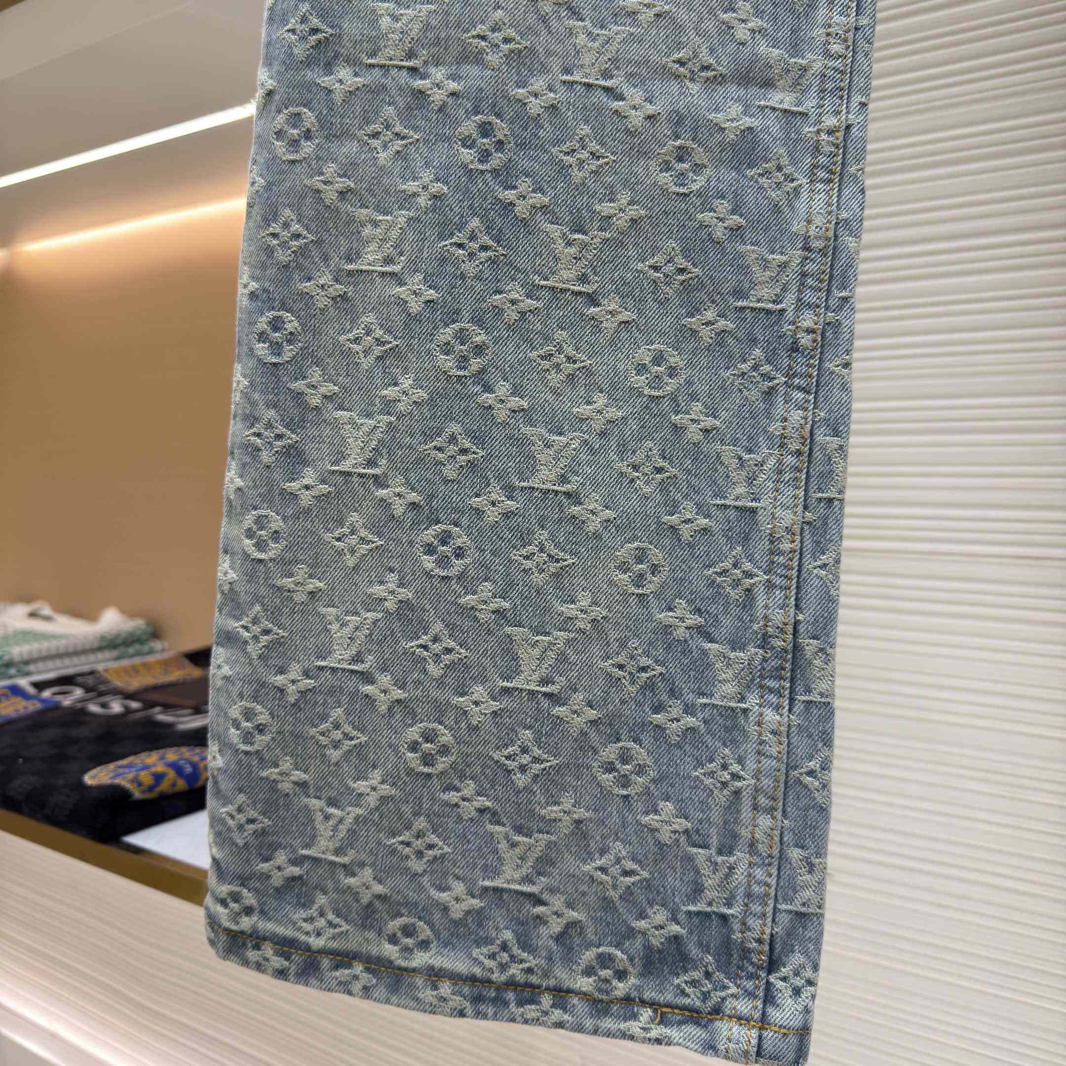 Louis Vuitton Baggy Denim Pants - DopestKickz