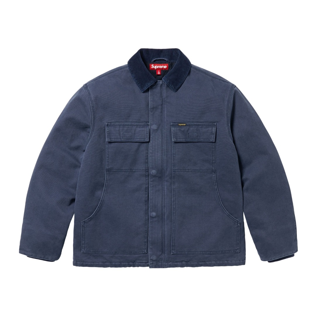 Supreme Old English Canvas Work Jacket - DopestKickz