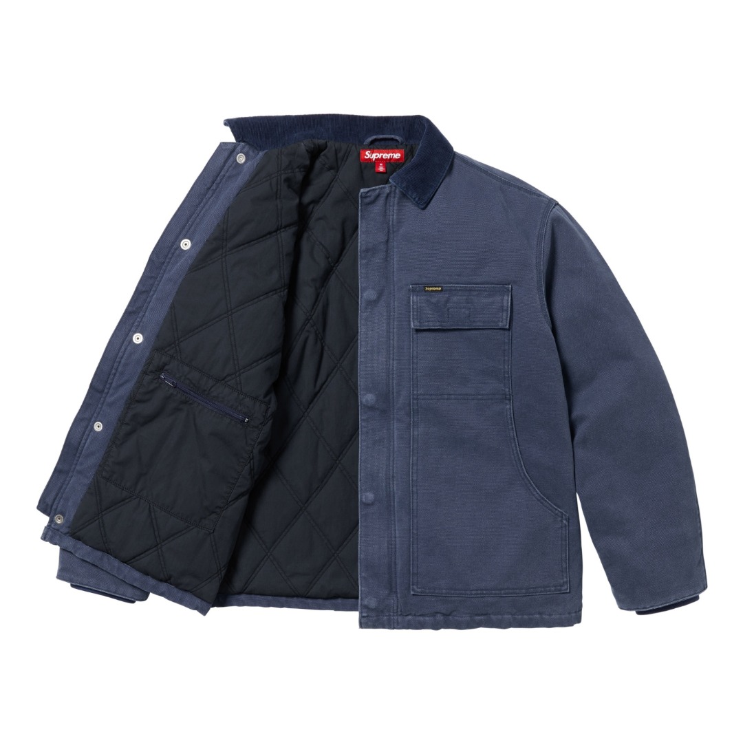 Supreme Old English Canvas Work Jacket - DopestKickz