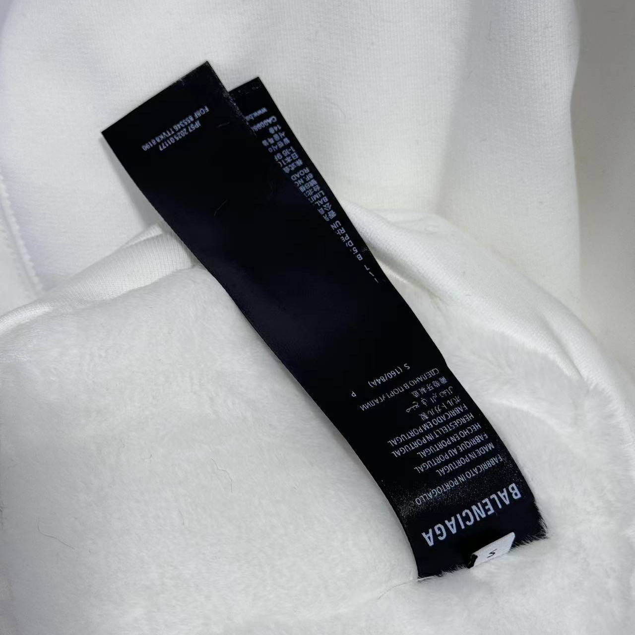 Balenciaga Fluffy Zip-Up Hoodie In Chalky White Medium Fleece - DopestKickz