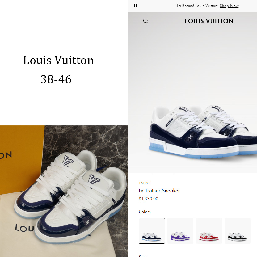 Louis Vuitton LV Trainer Sneaker   1AJ190 - DopestKickz