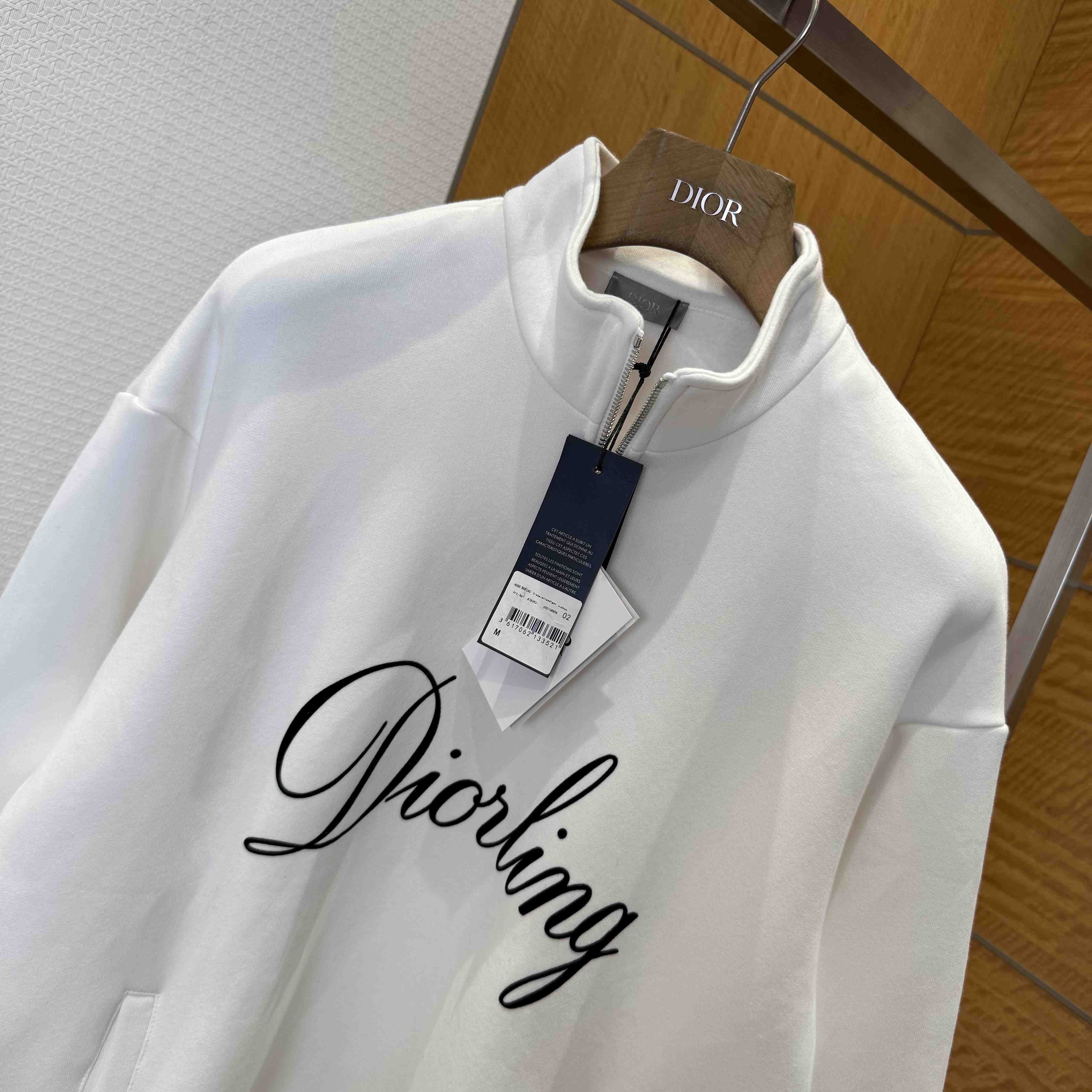 Dior Diorling Sweatshirt with Zipped Collar - DopestKickz