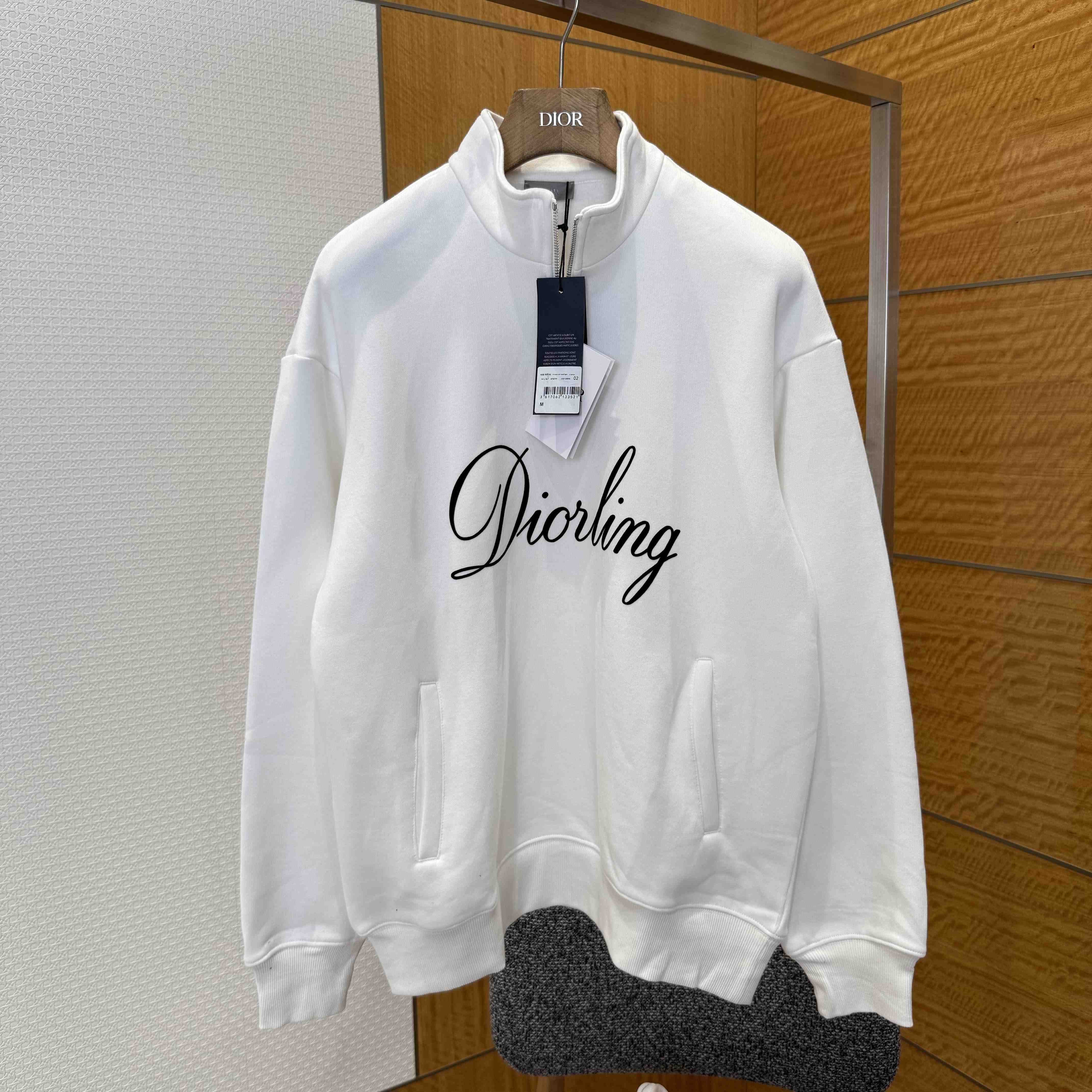 Dior Diorling Sweatshirt with Zipped Collar - DopestKickz