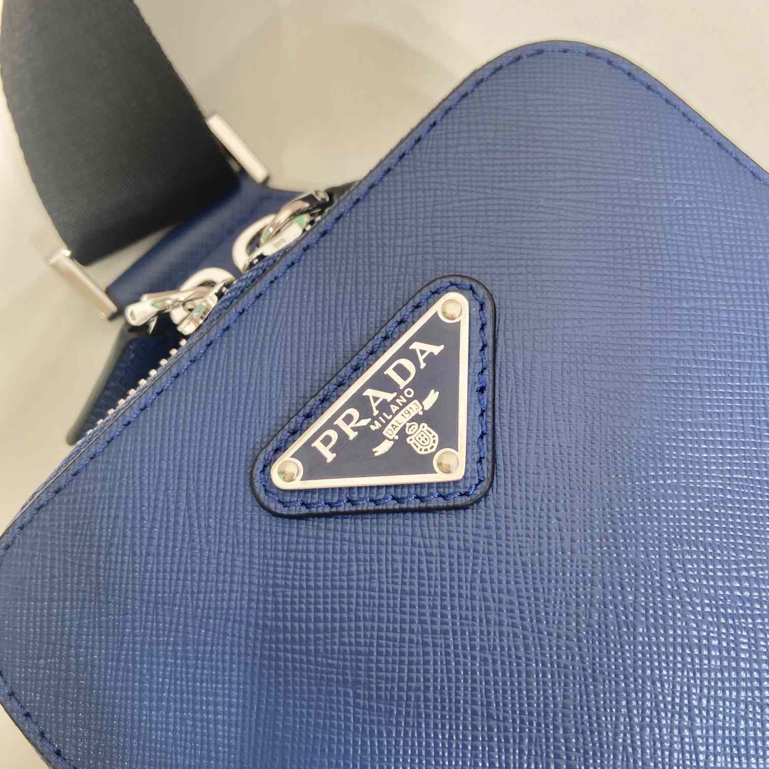 Prada Brique Saffiano Leather Bag - DopestKickz