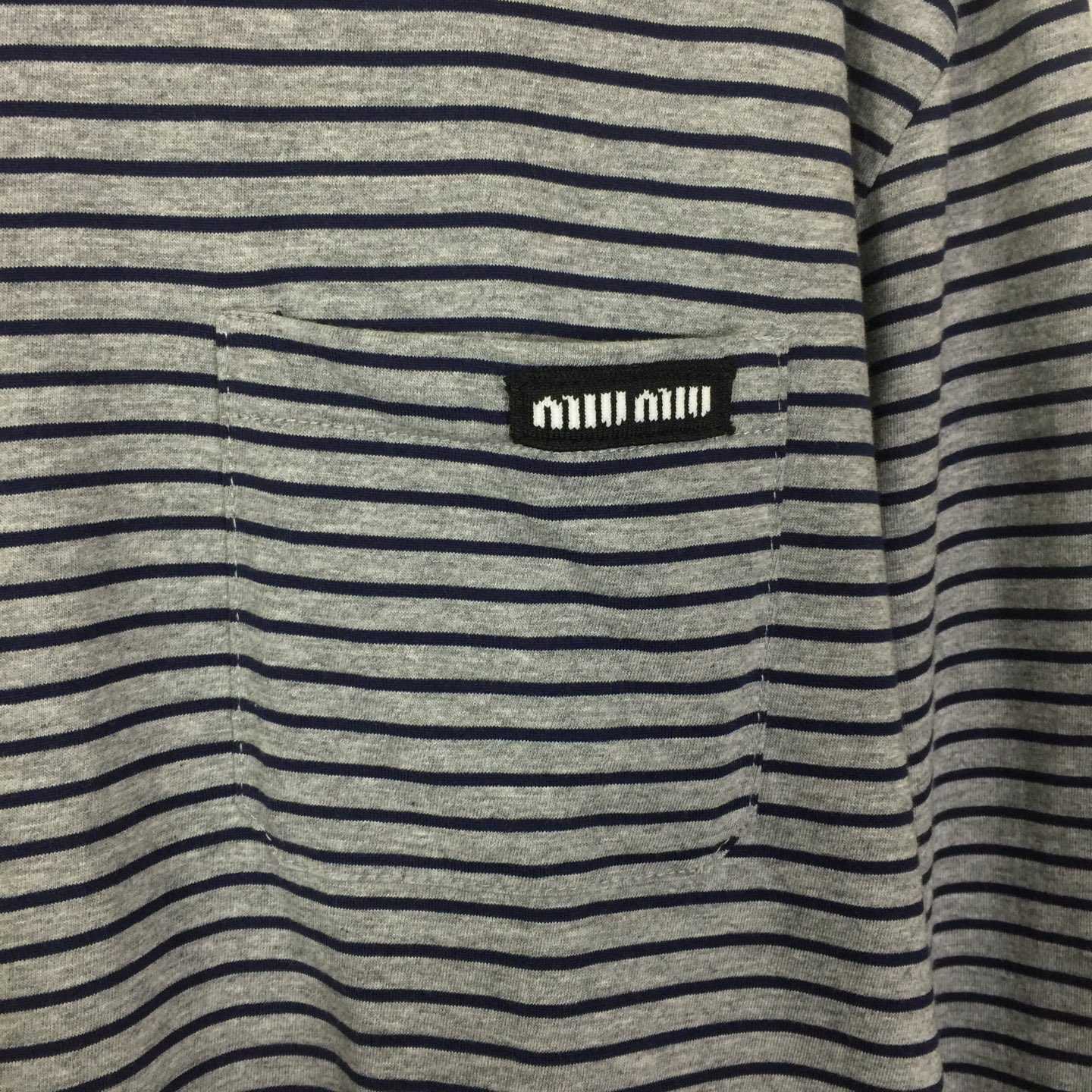 Miu Miu Long-sleeved Jersey T-shirt - DopestKickz