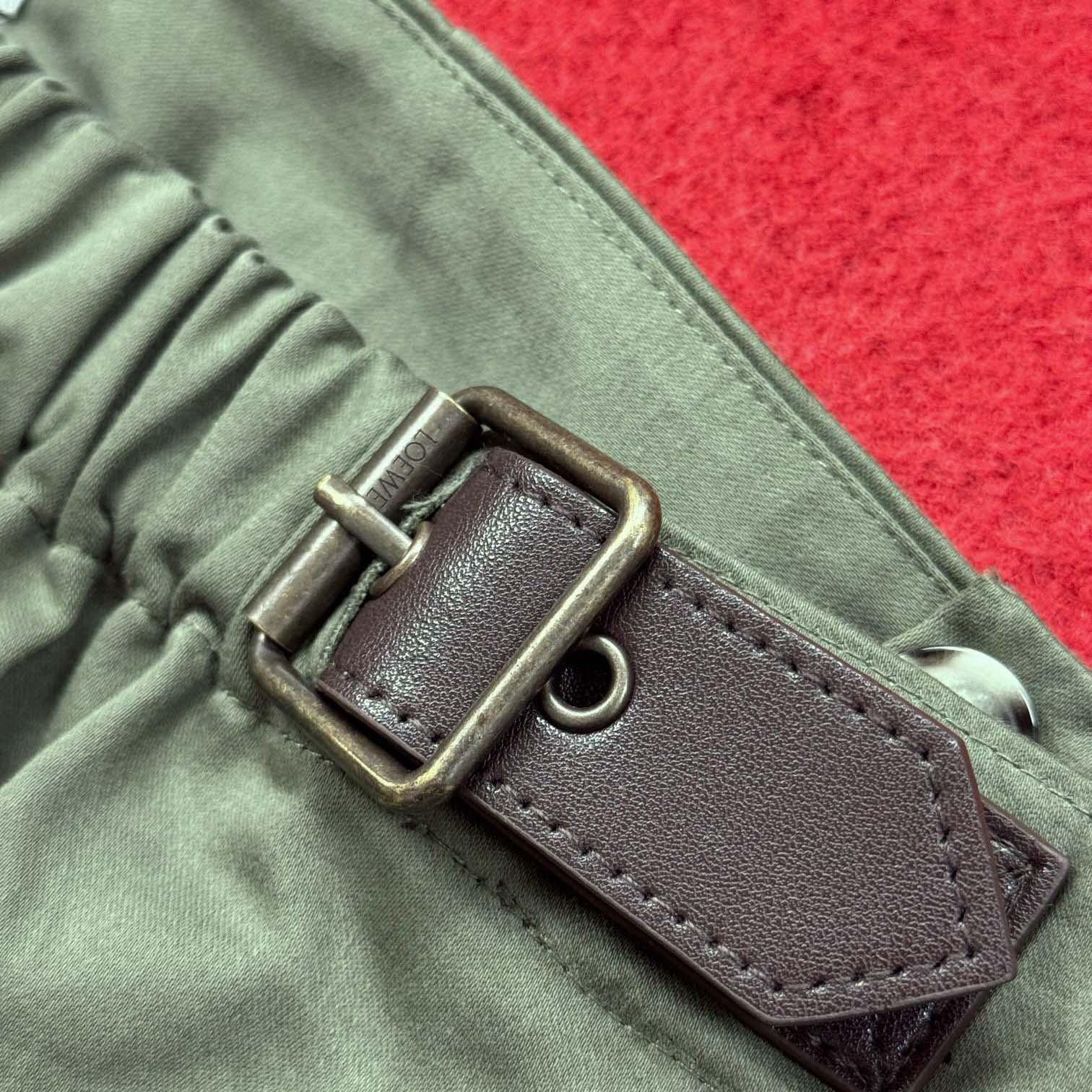 Loewe Belted Pleated Trousers - DopestKickz