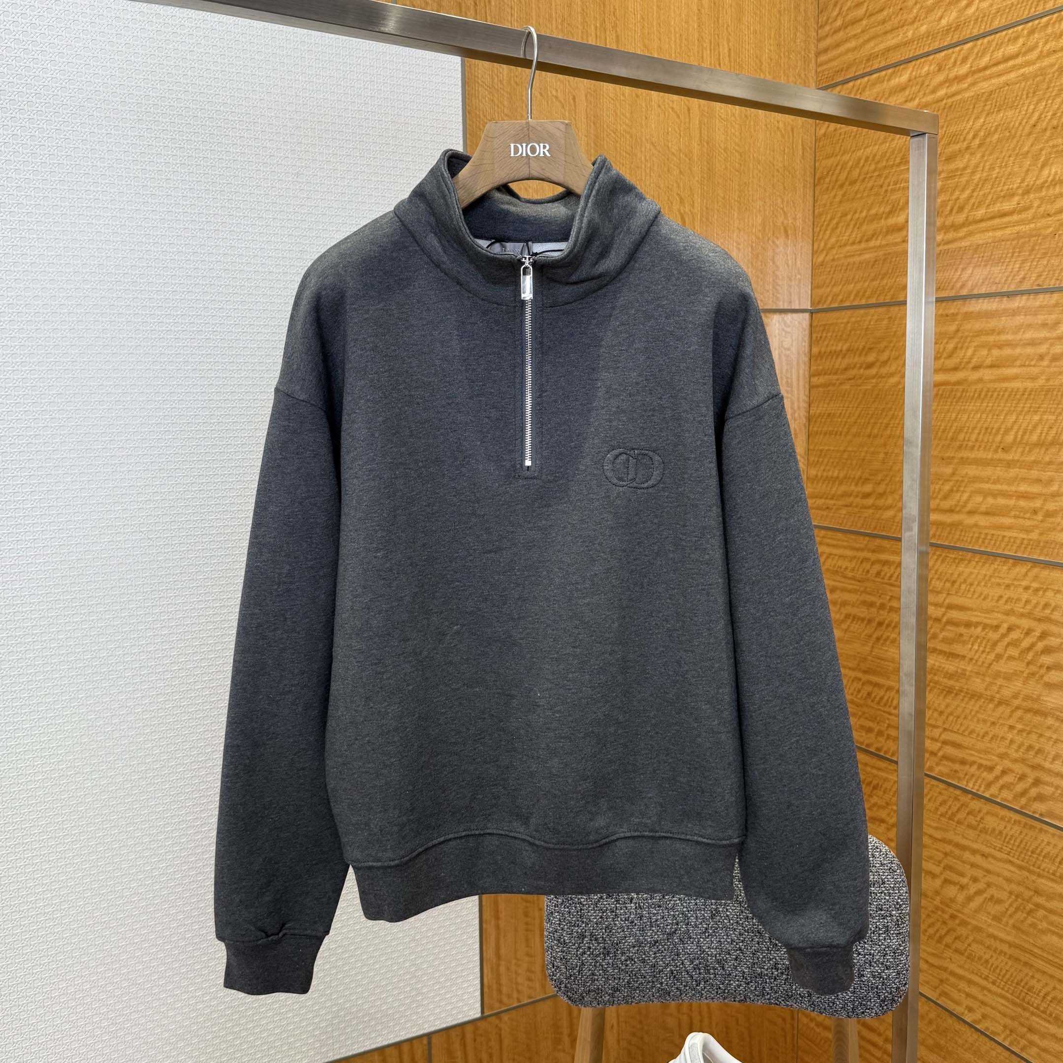 Dior CD Icon Half-Zip Sweatshirt  - DopestKickz