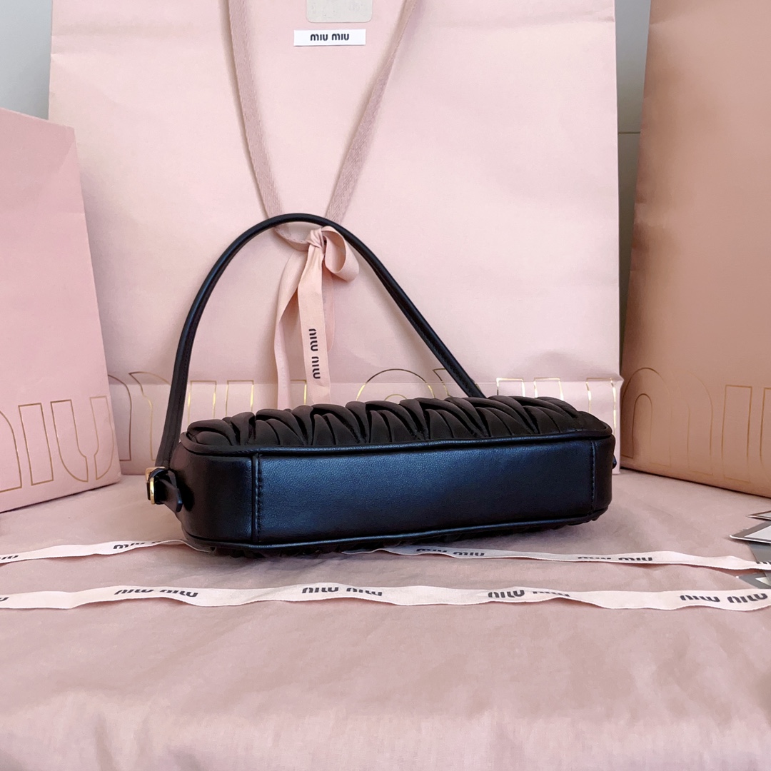 Miu Miu Matelassé Nappa Leather Pouch - DopestKickz