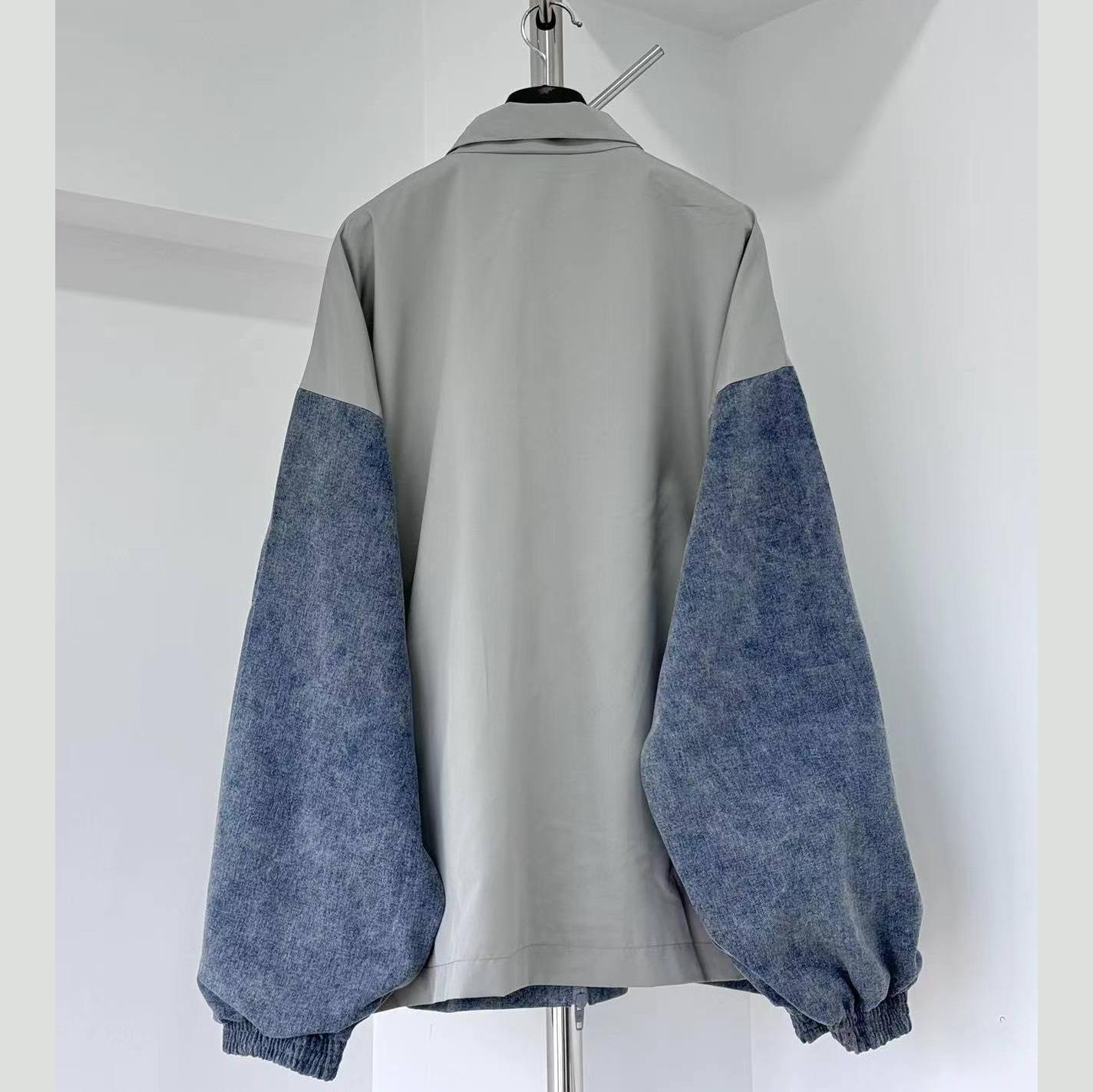 Balenciaga Logo-printed Colour-block Jacket - DopestKickz