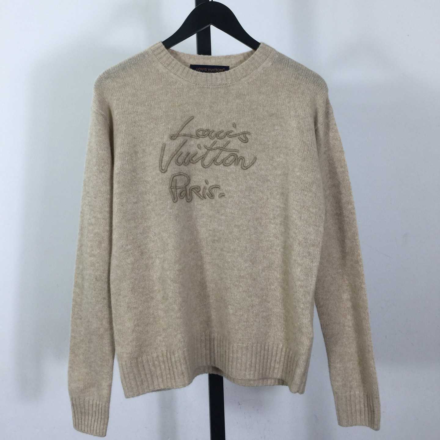 Louis Vuitton Cursive Signature Pullover   1AIOYJ - DopestKickz