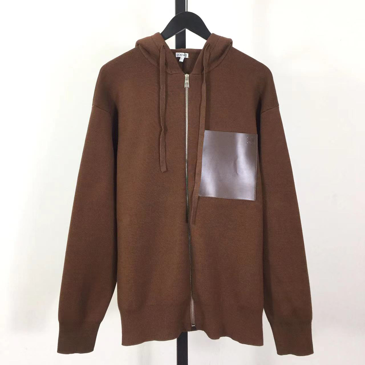 Loewe Zip-up Hoodie In Wool - DopestKickz