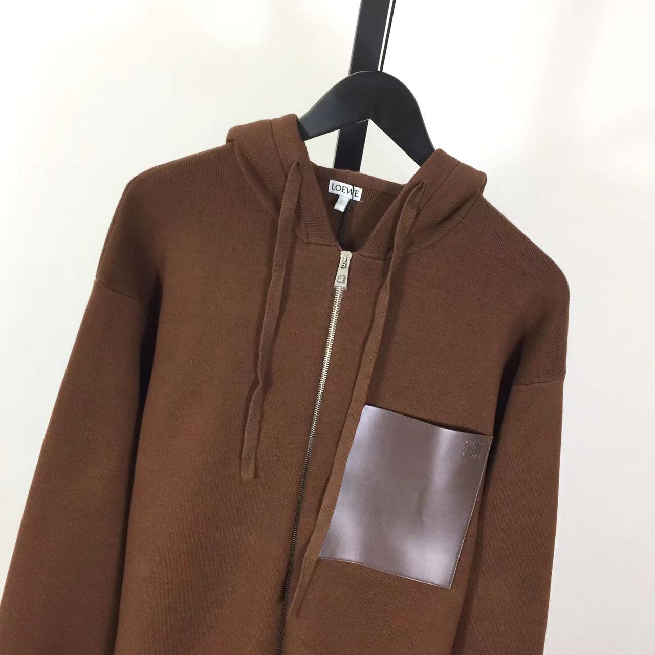 Loewe Zip-up Hoodie In Wool - DopestKickz