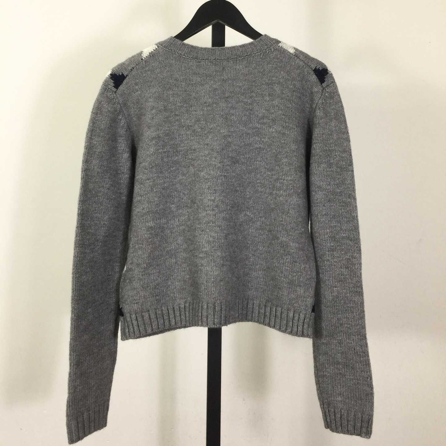 Prada Diamond-pattern Wool Cardigan - DopestKickz