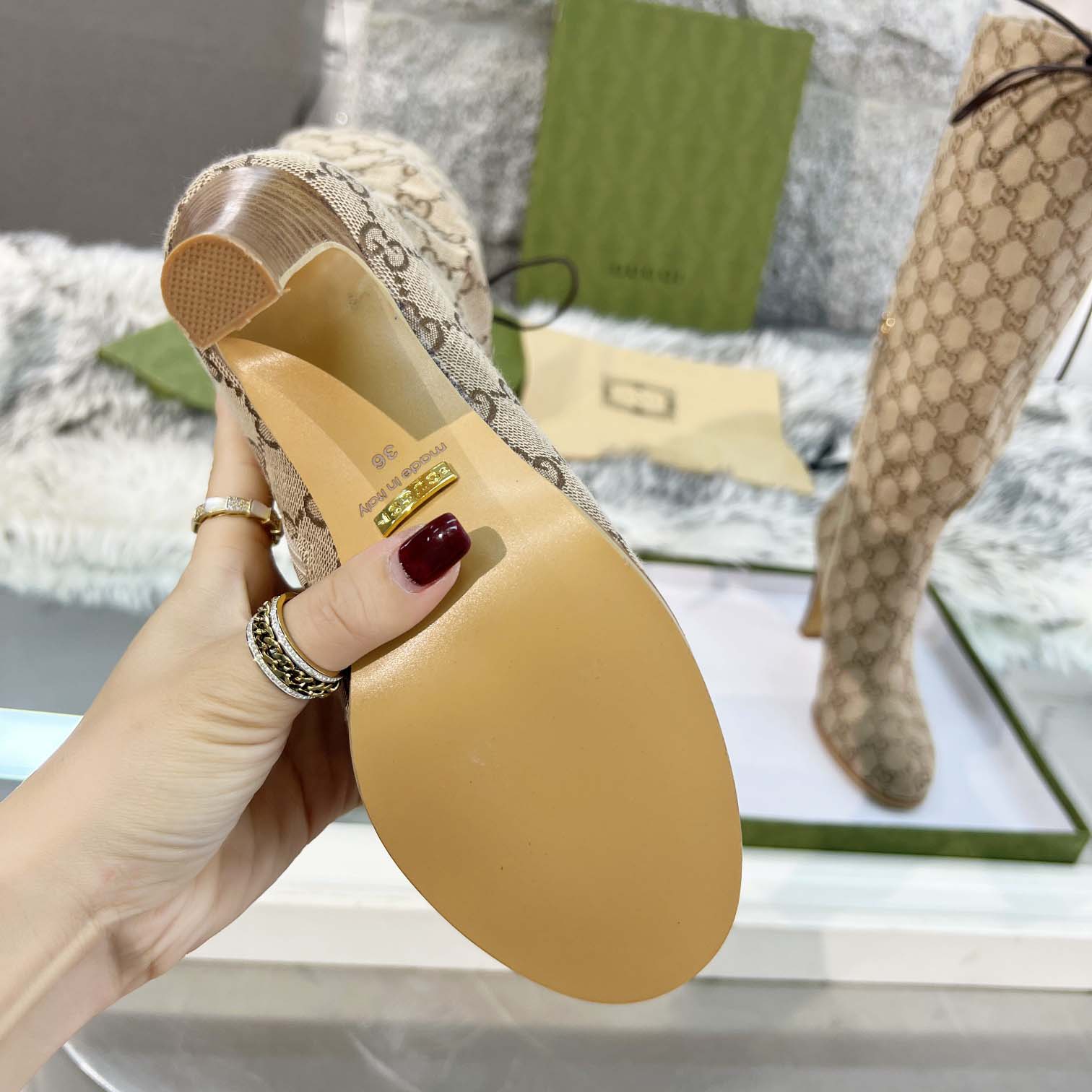 Gucci Knee High Boots - DopestKickz