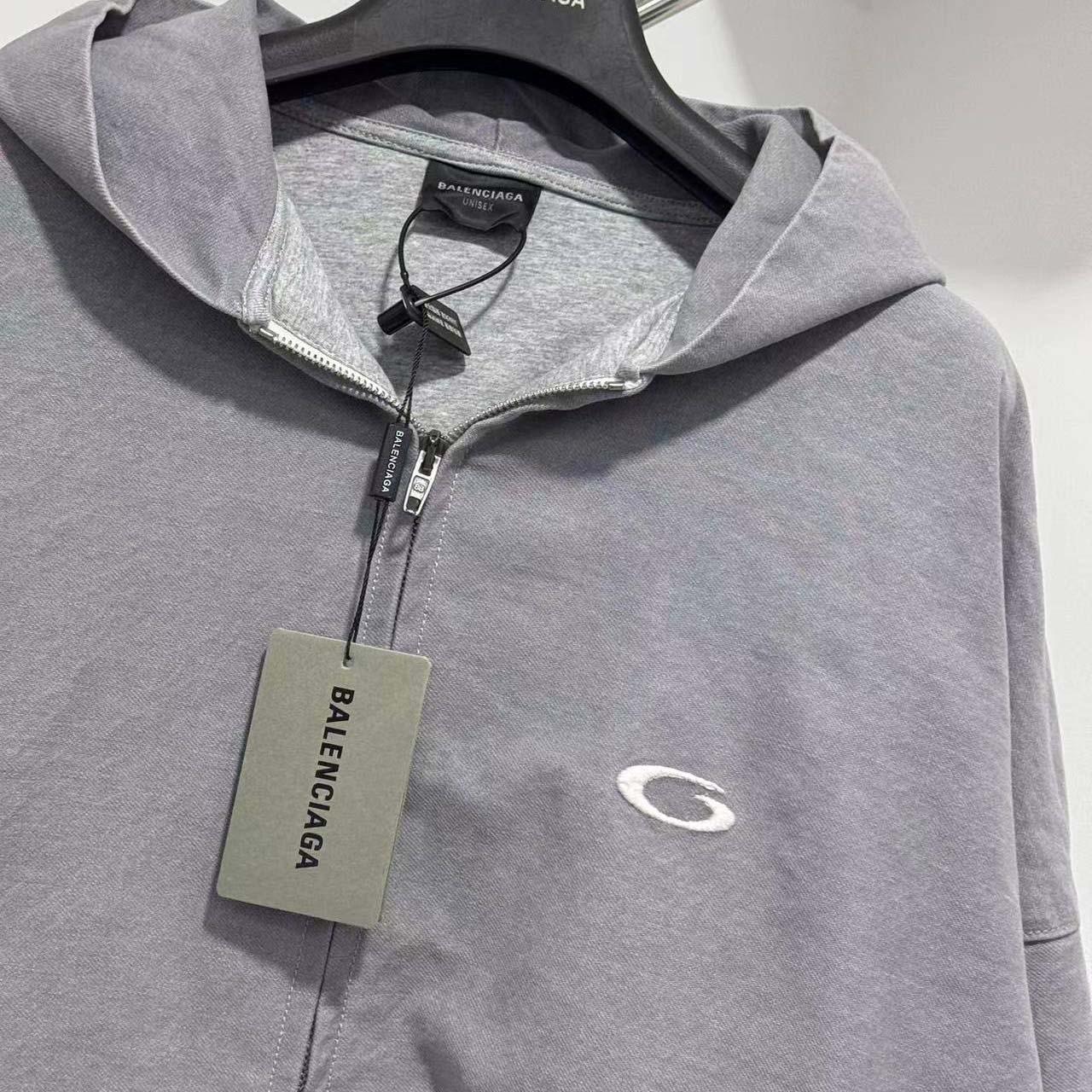 Balenciaga Trompe-l'oeil Zip-up Hoodie - DopestKickz