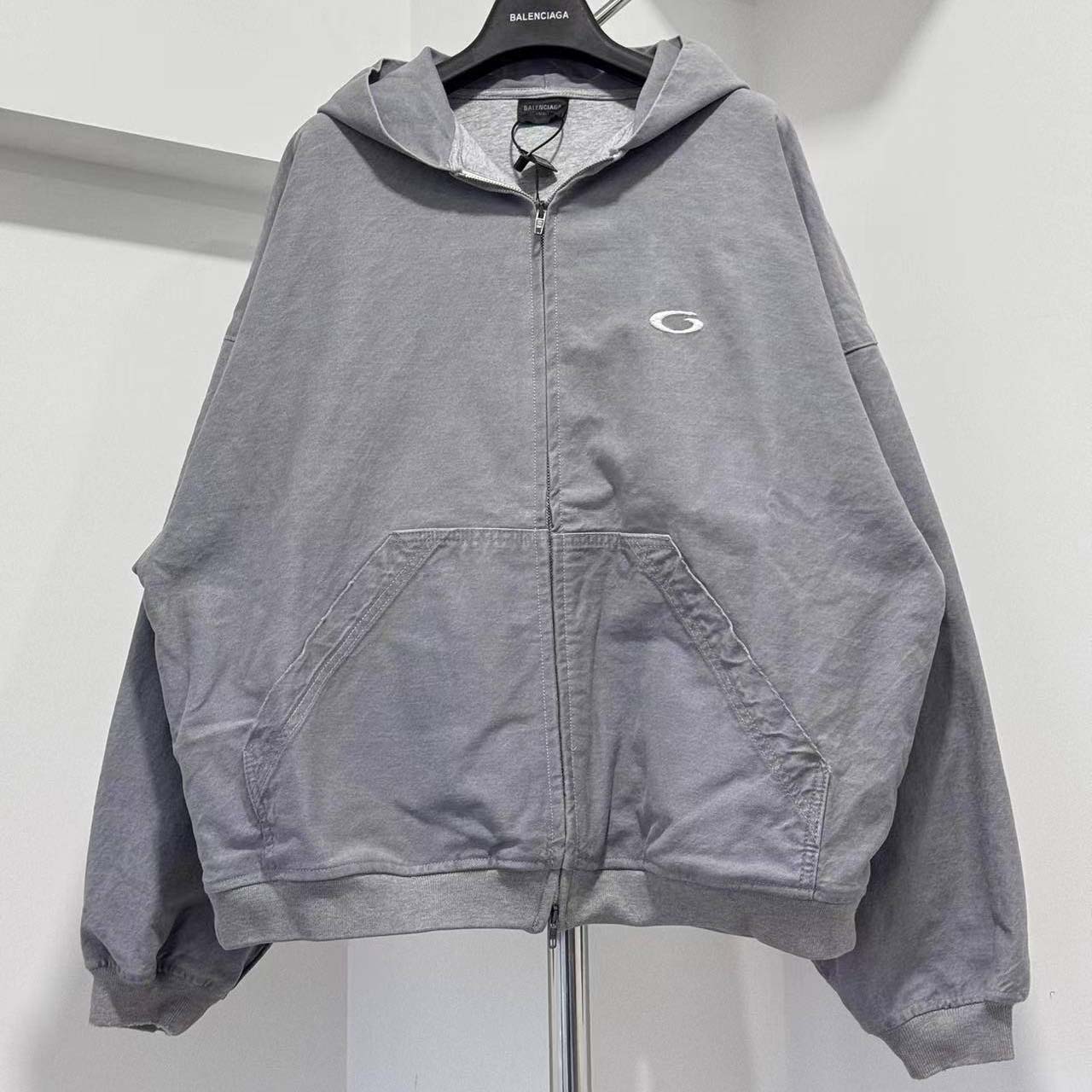 Balenciaga Trompe-l'oeil Zip-up Hoodie - DopestKickz