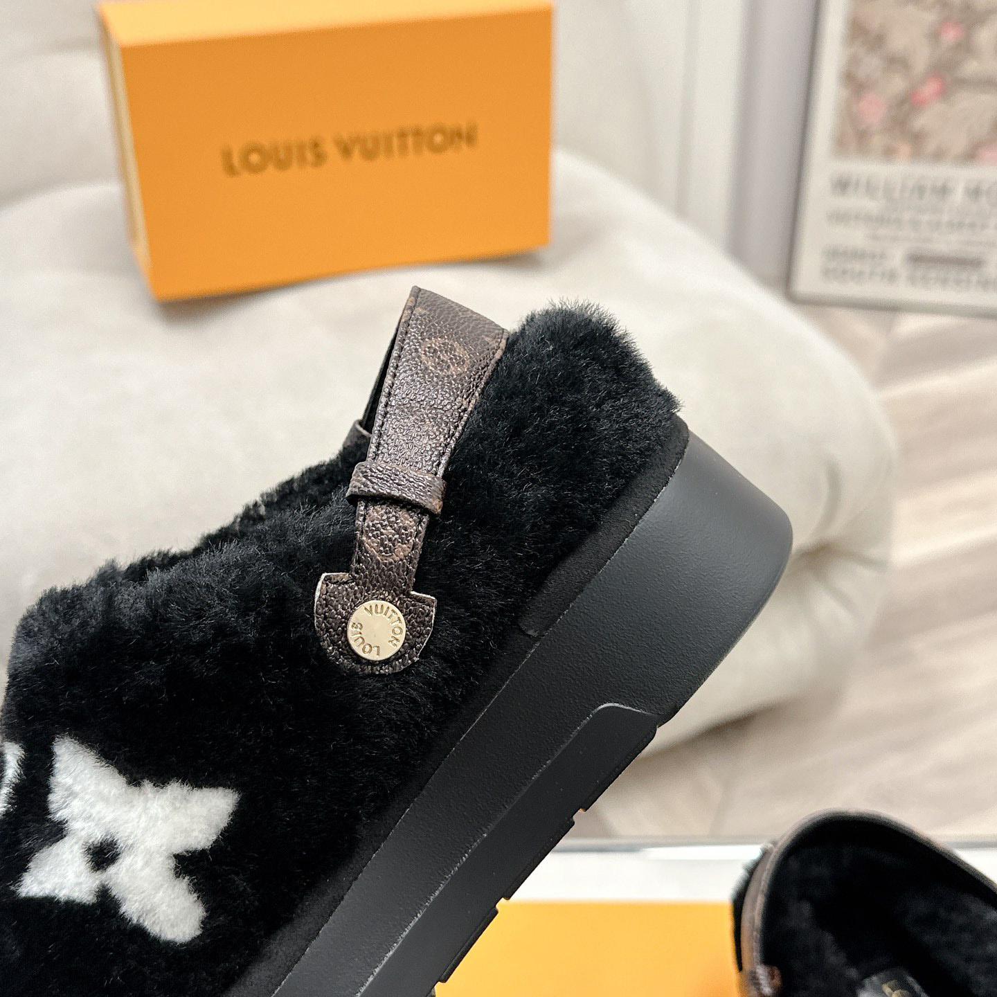 Louis Vuitton Aspen Platform Closed Mule  - DopestKickz