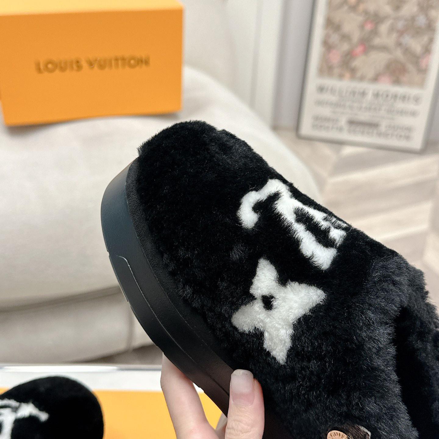 Louis Vuitton Aspen Platform Closed Mule  - DopestKickz