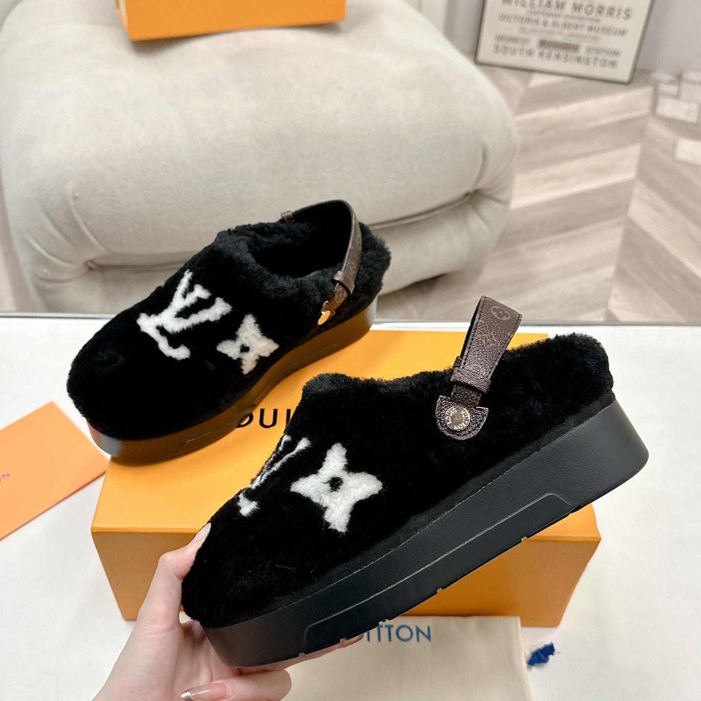 Louis Vuitton Aspen Platform Closed Mule  - DopestKickz