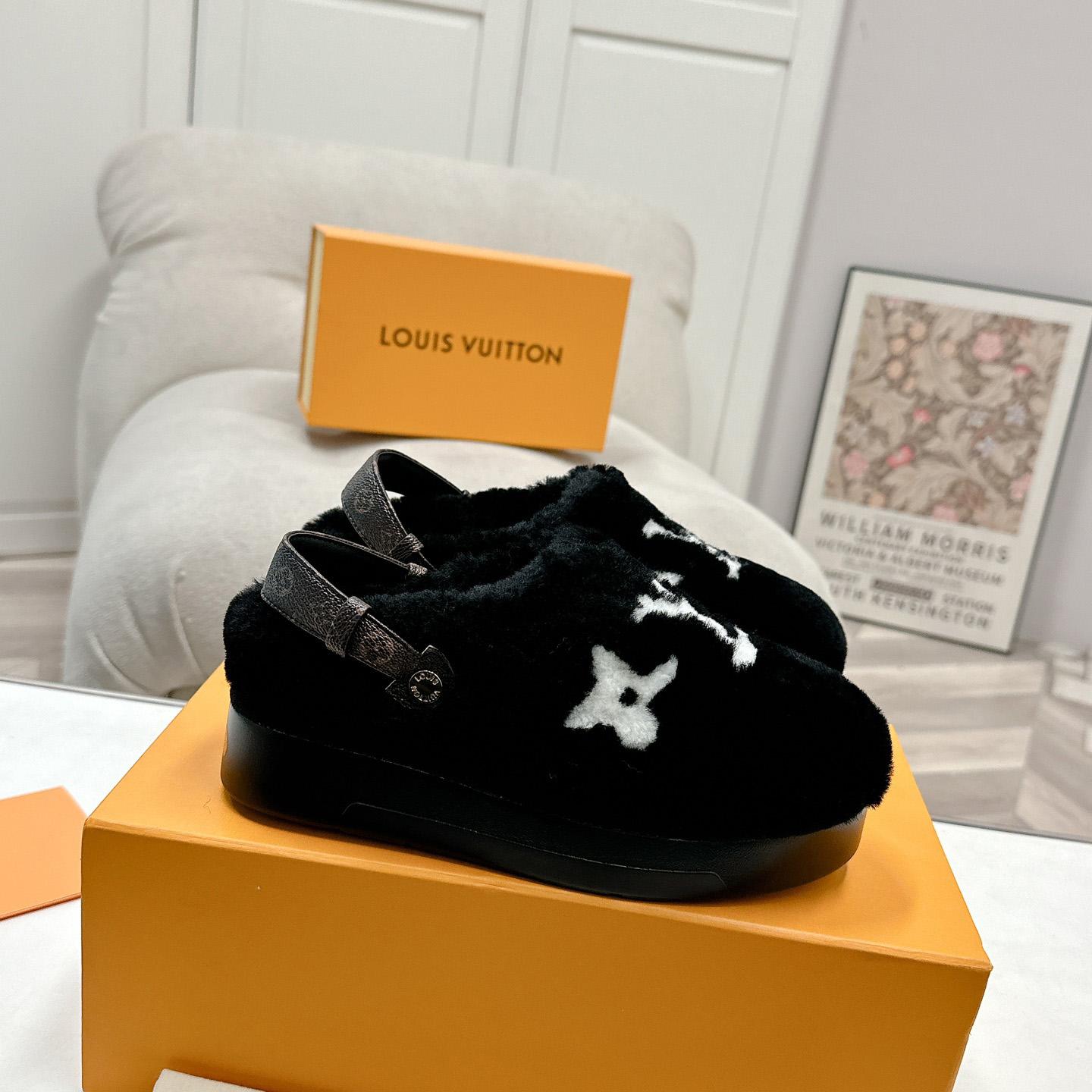Louis Vuitton Aspen Platform Closed Mule  - DopestKickz
