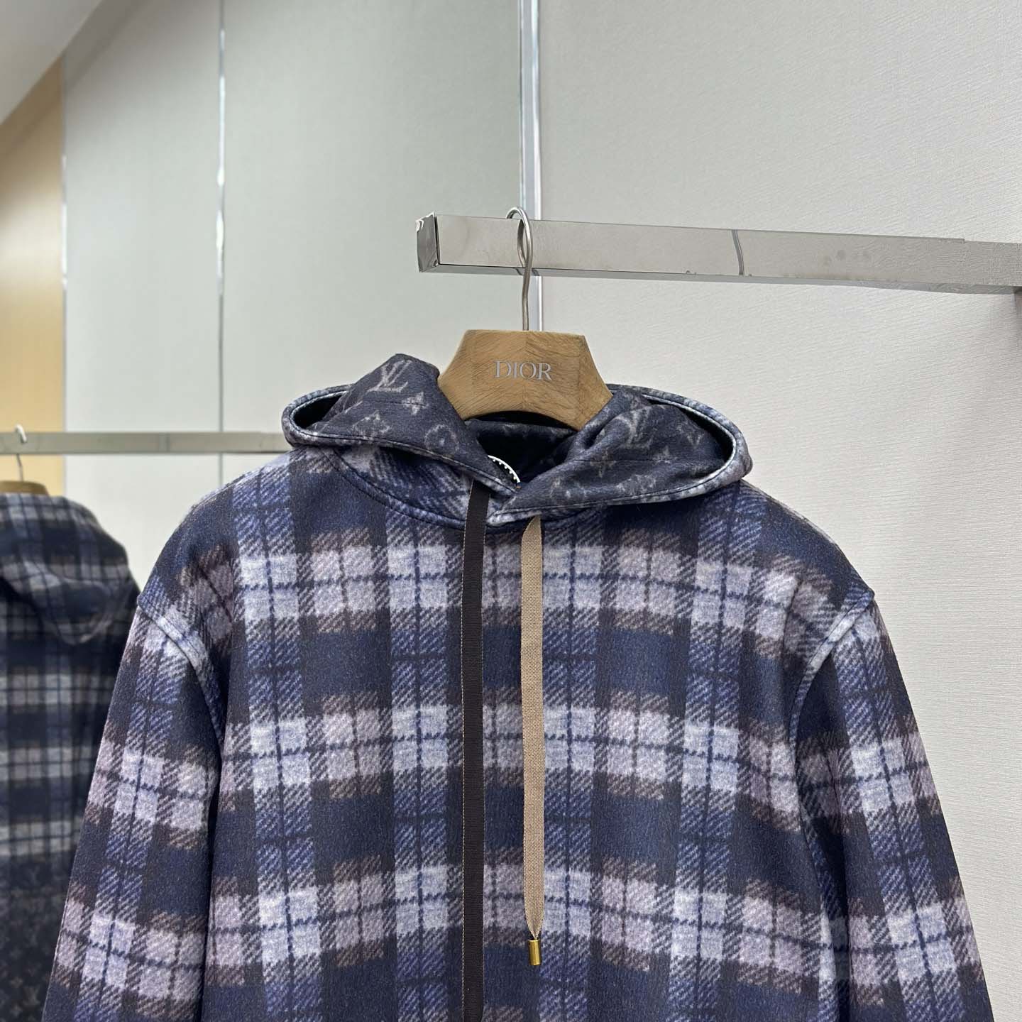 Louis Vuitton Monogram Faded Plaid Hoodie  - DopestKickz