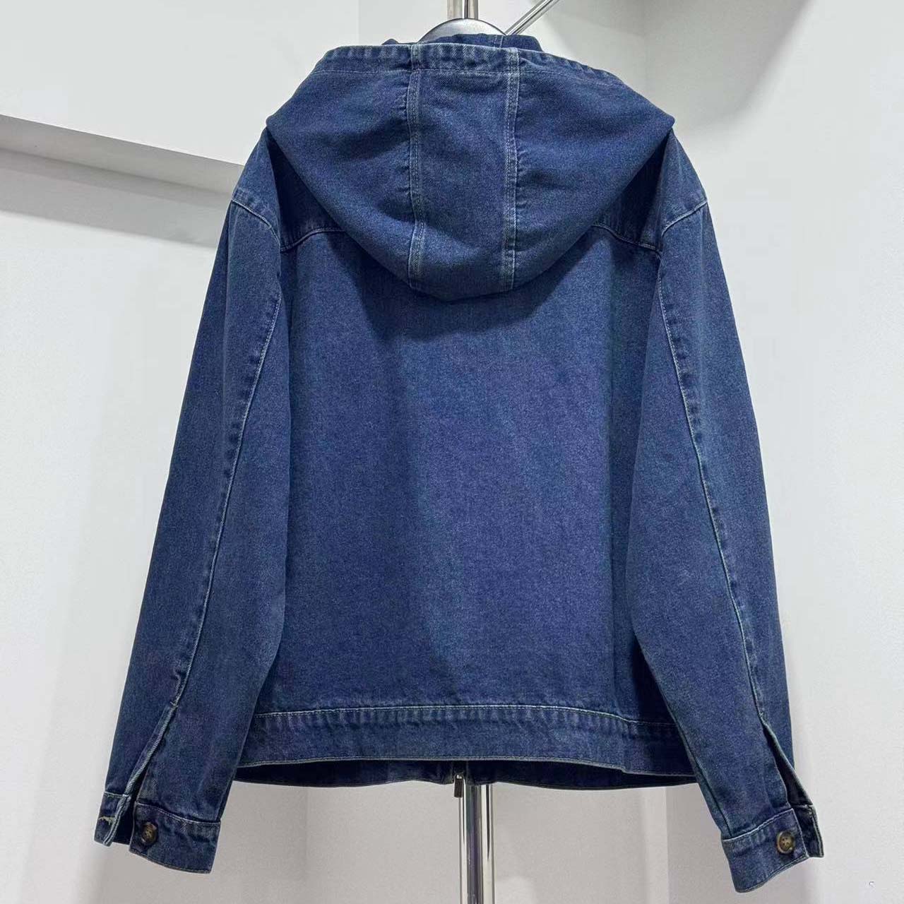 Miu Miu Denim Hoodie Jacket - DopestKickz