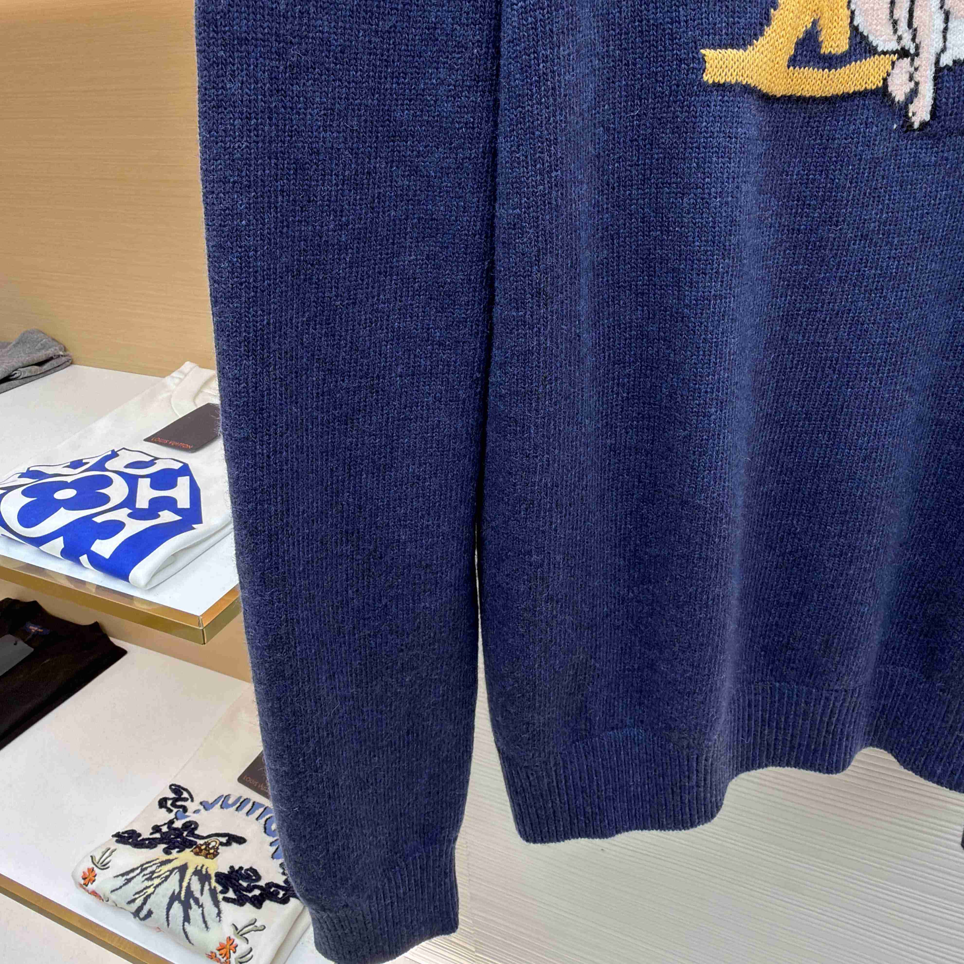 Louis Vuitton Long-Sleeved Intarsia Pullover - DopestKickz