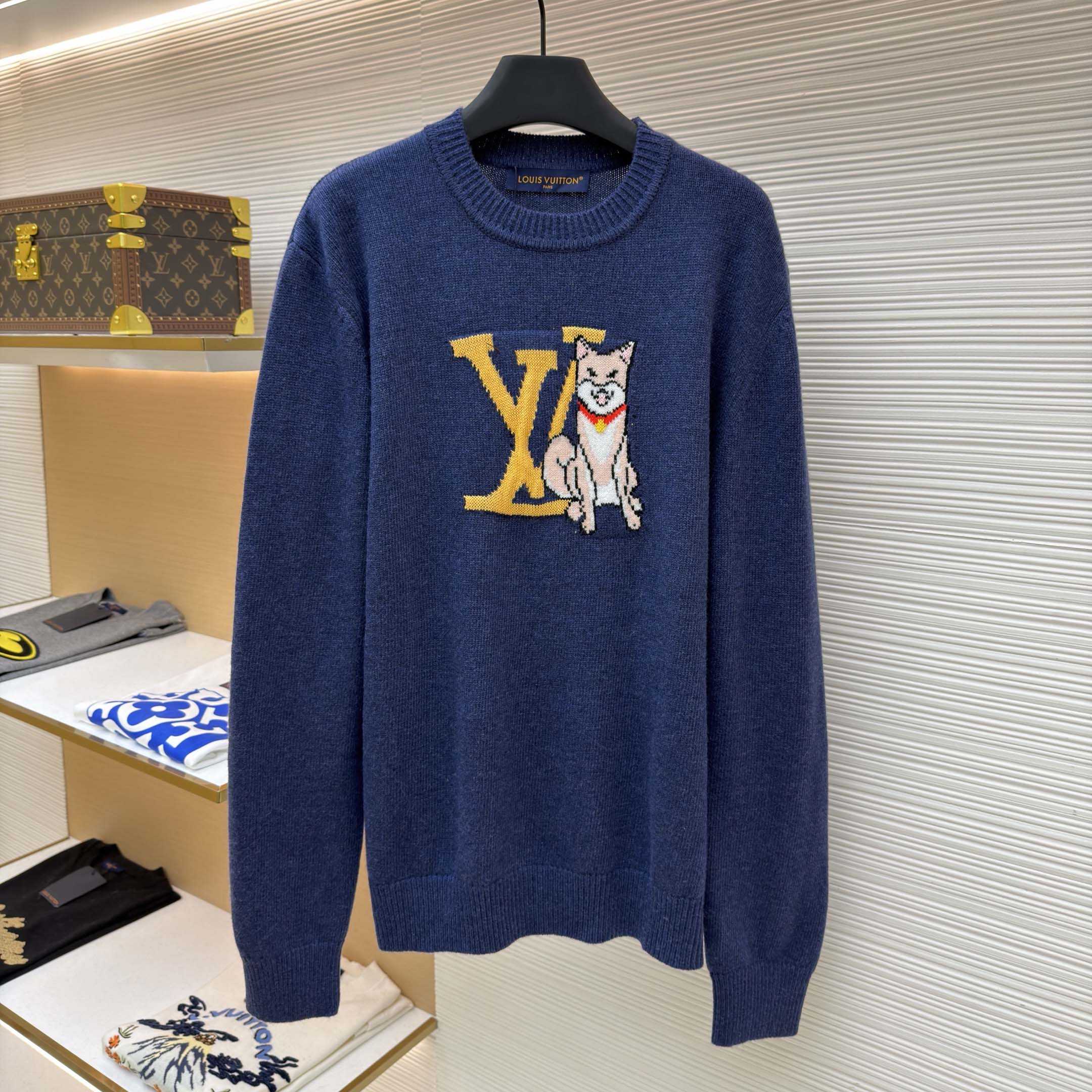 Louis Vuitton Long-Sleeved Intarsia Pullover - DopestKickz