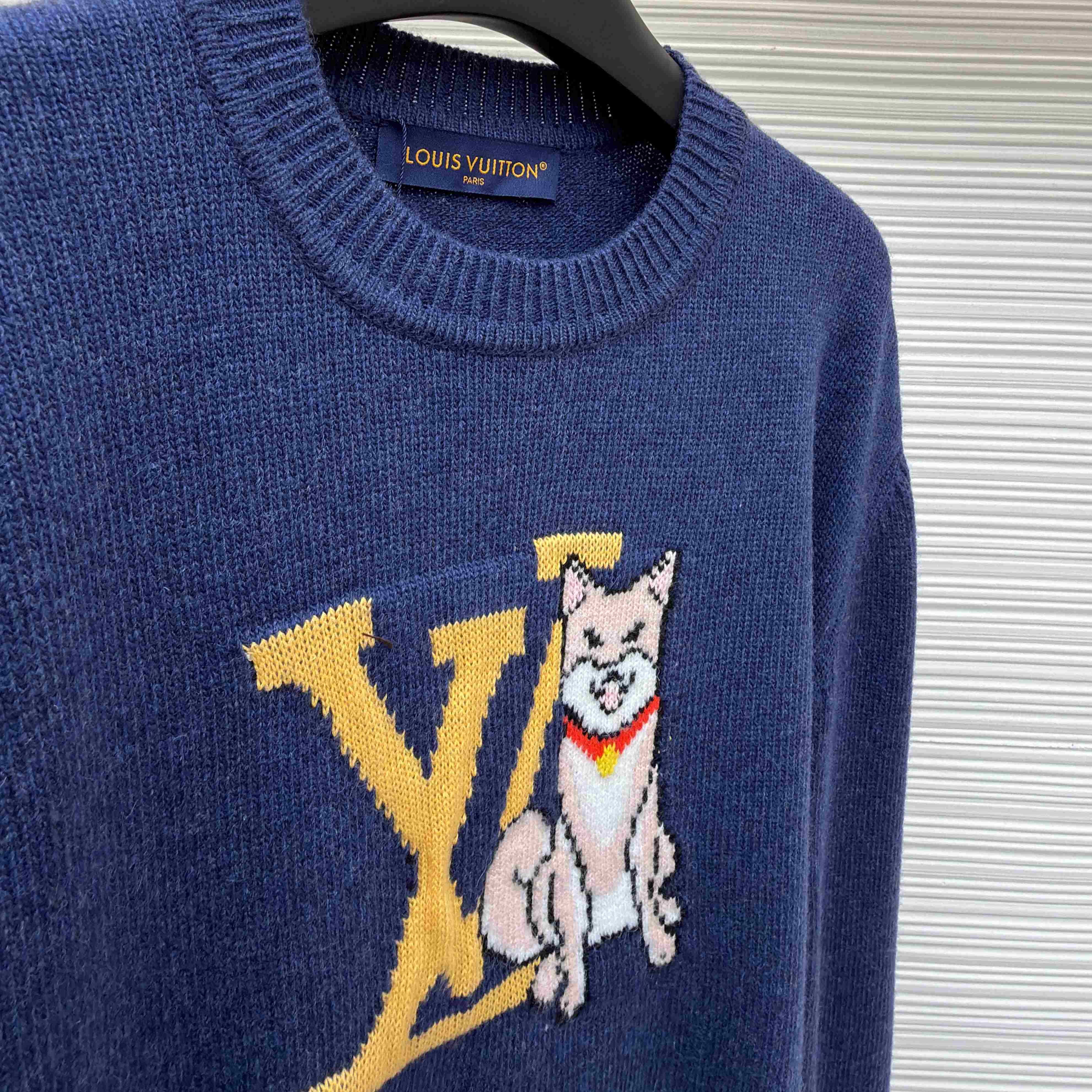 Louis Vuitton Long-Sleeved Intarsia Pullover - DopestKickz
