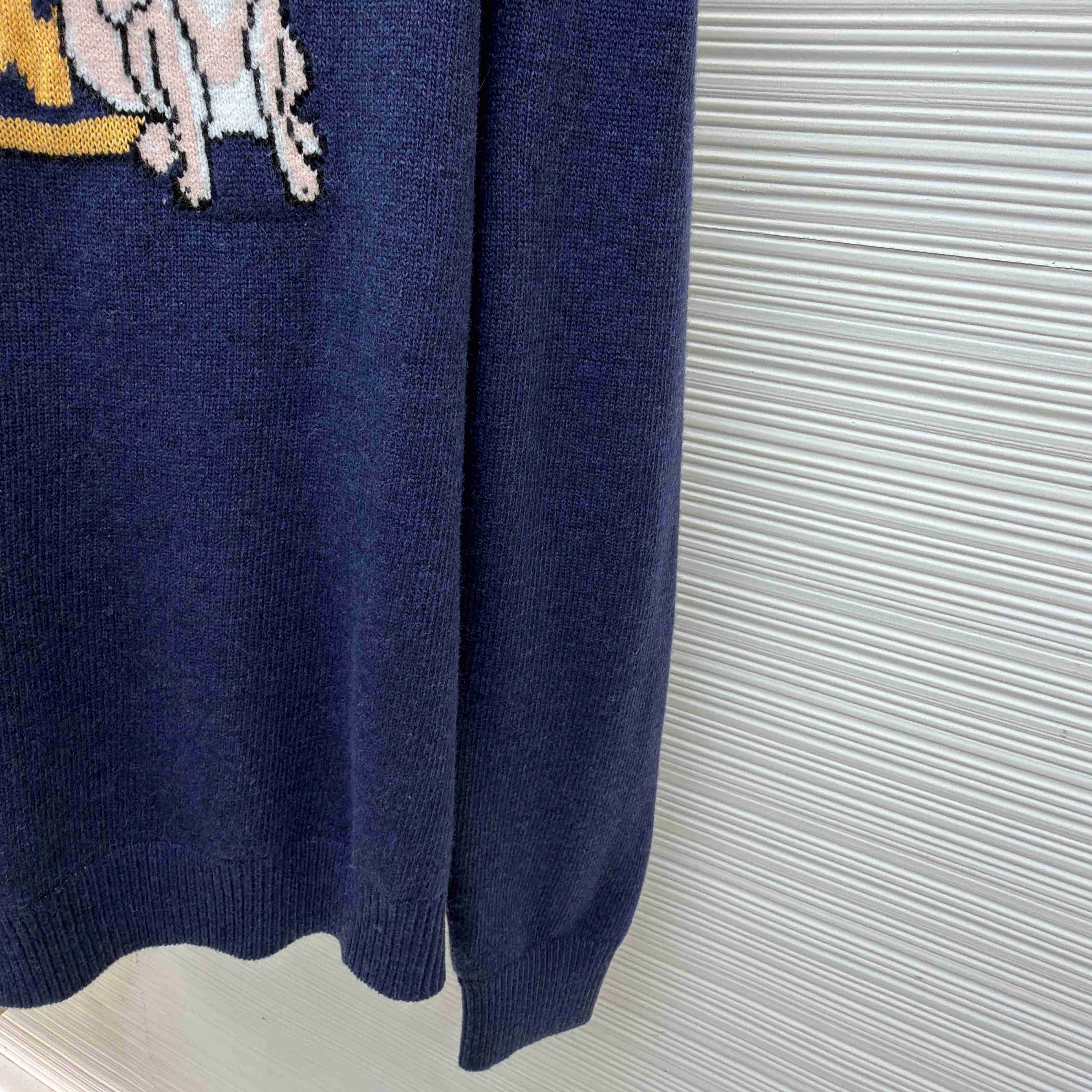 Louis Vuitton Long-Sleeved Intarsia Pullover - DopestKickz