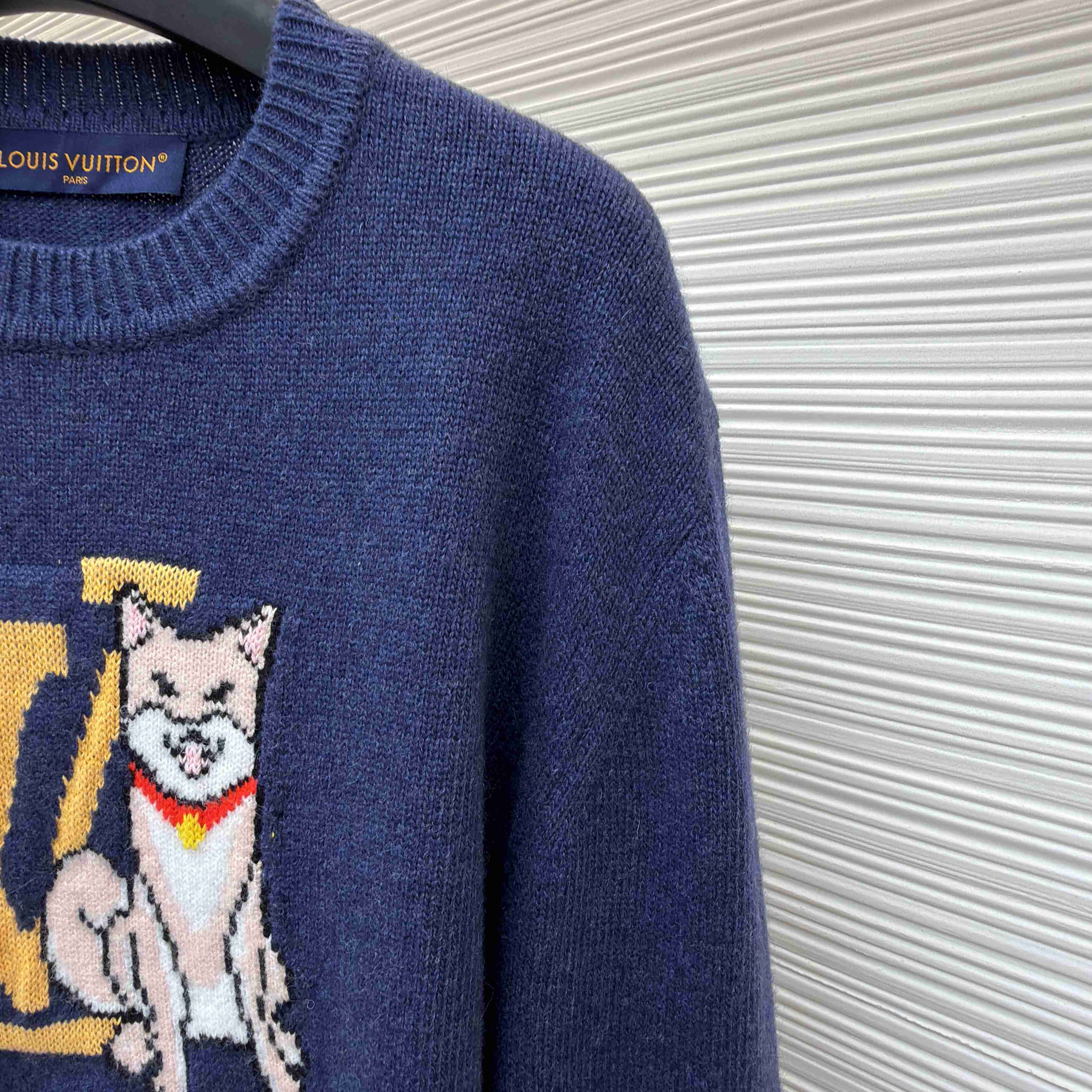 Louis Vuitton Long-Sleeved Intarsia Pullover - DopestKickz