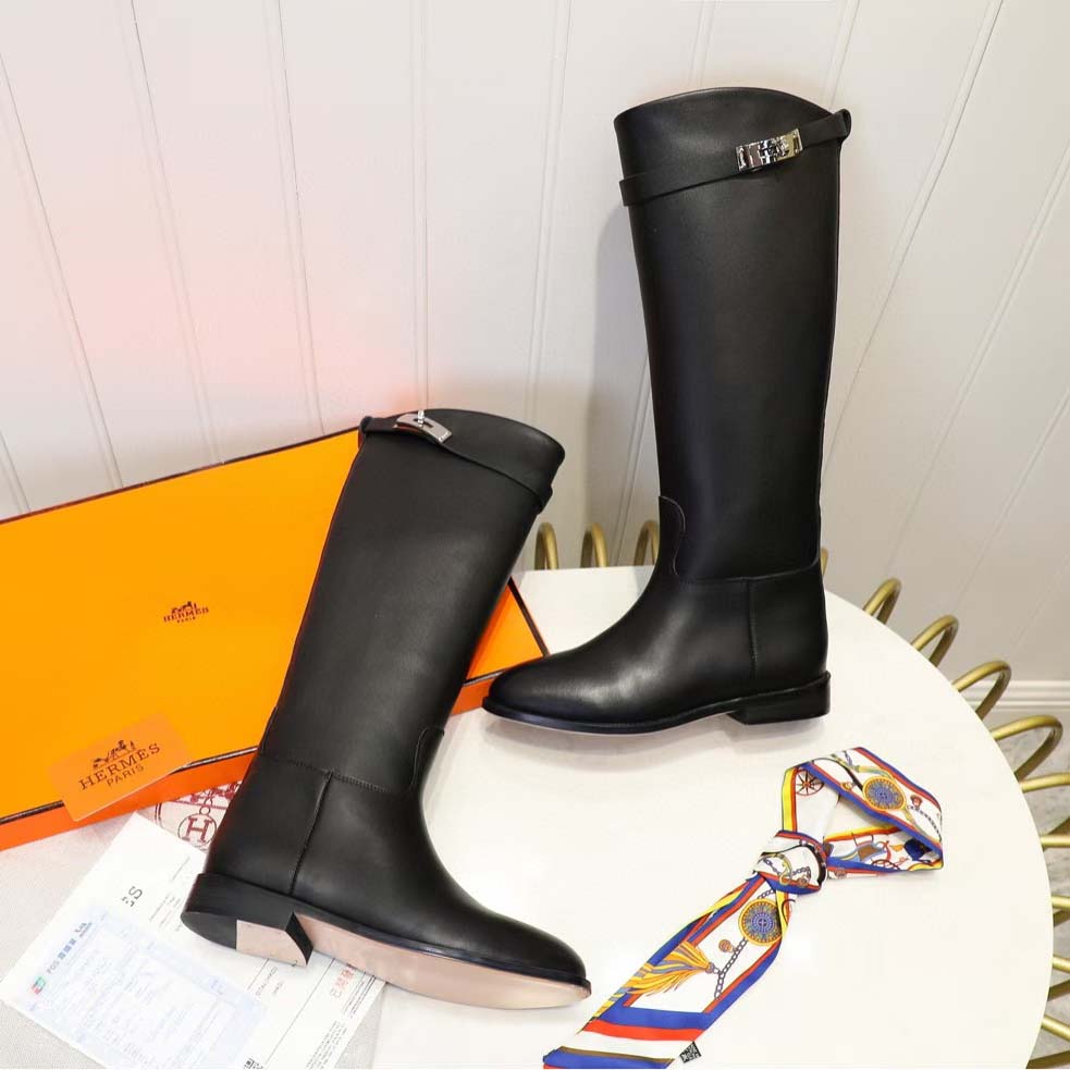 Hermès Jumping Leather Riding Boots - DopestKickz
