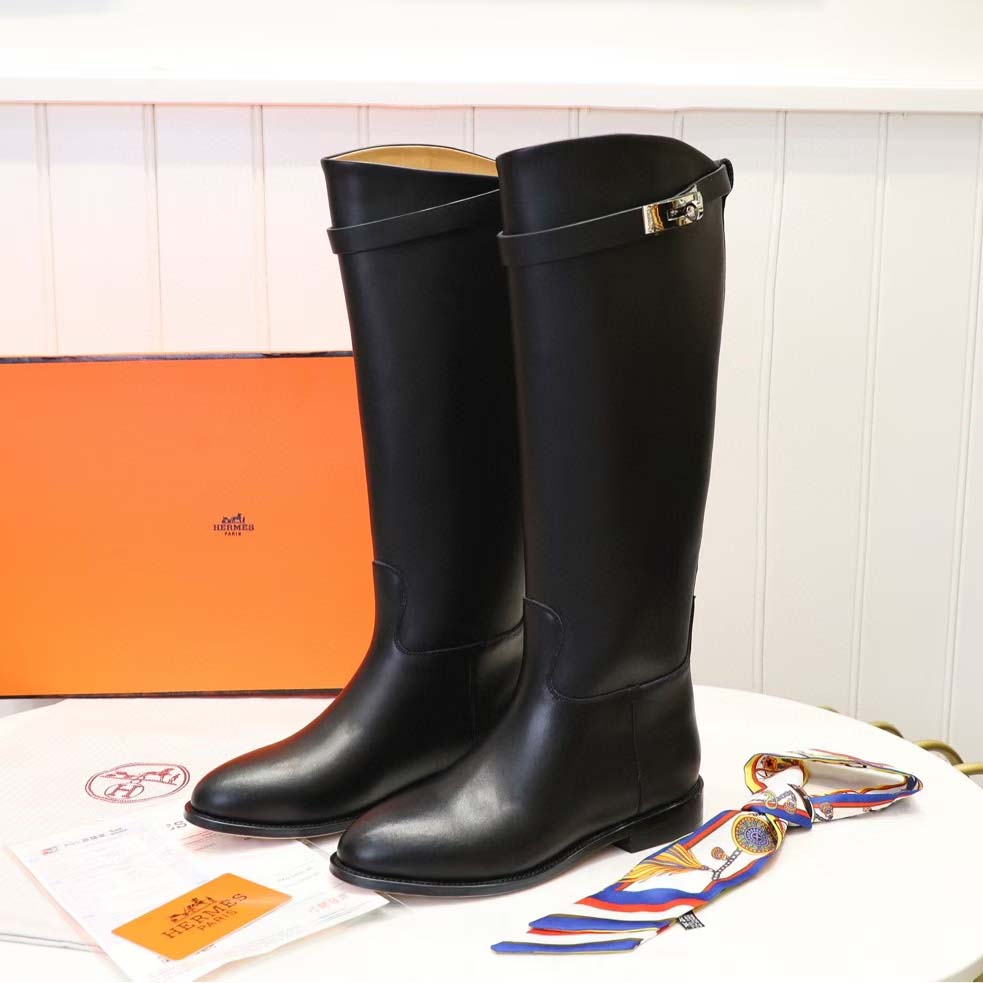 Hermès Jumping Leather Riding Boots - DopestKickz